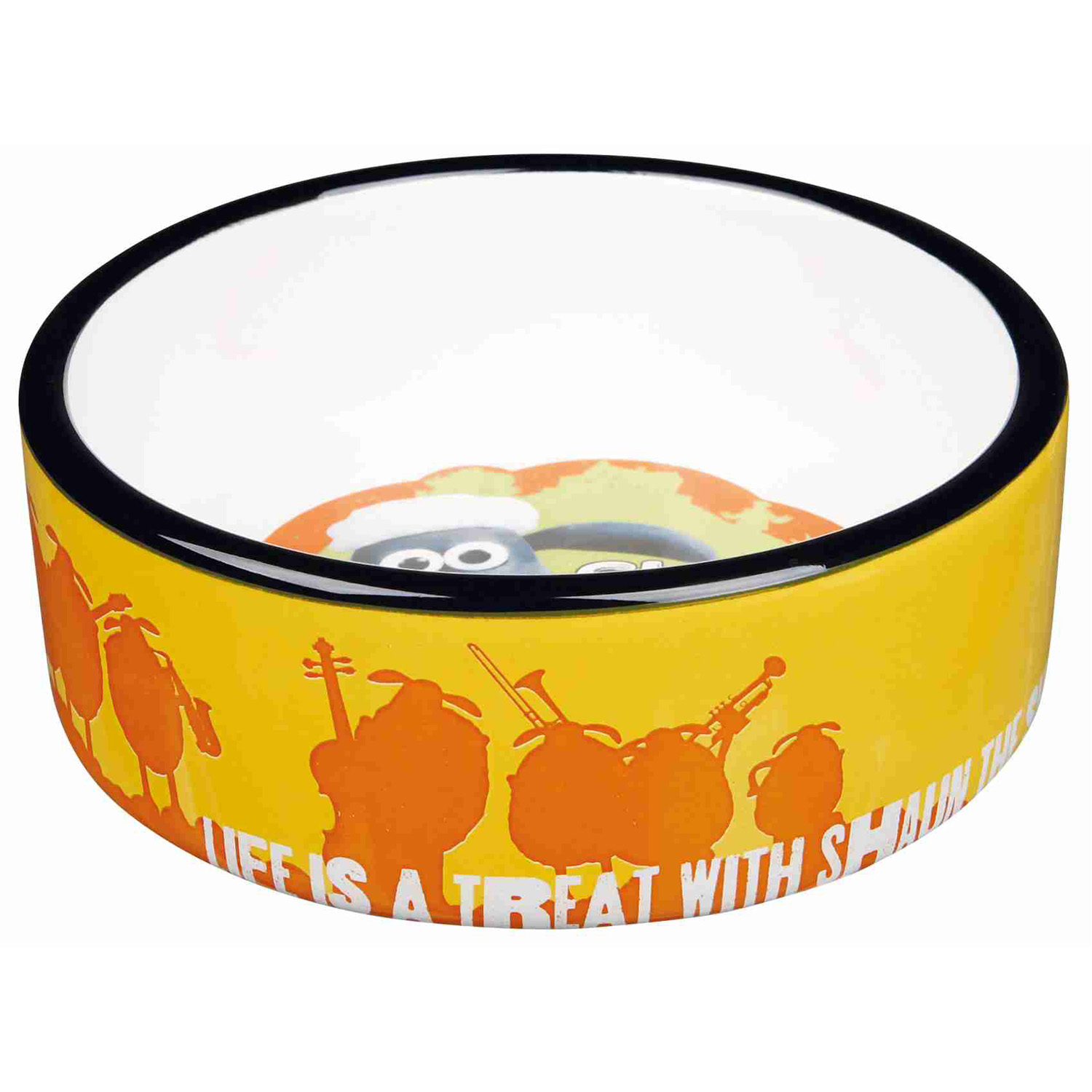 Comedero Cerámico Shaun, 0.3 l, ø12 cm, Naranja