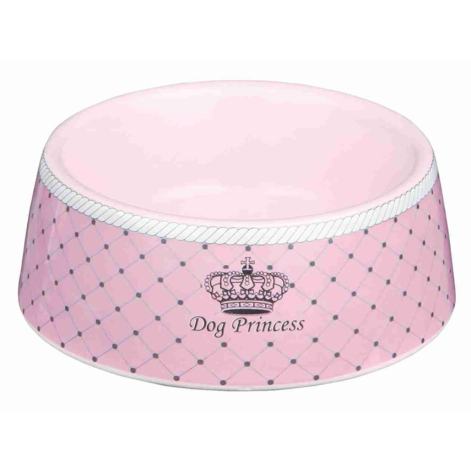 Comedero Cerámica Dog Princess, 0.18 l, ø12 cm, Rosa