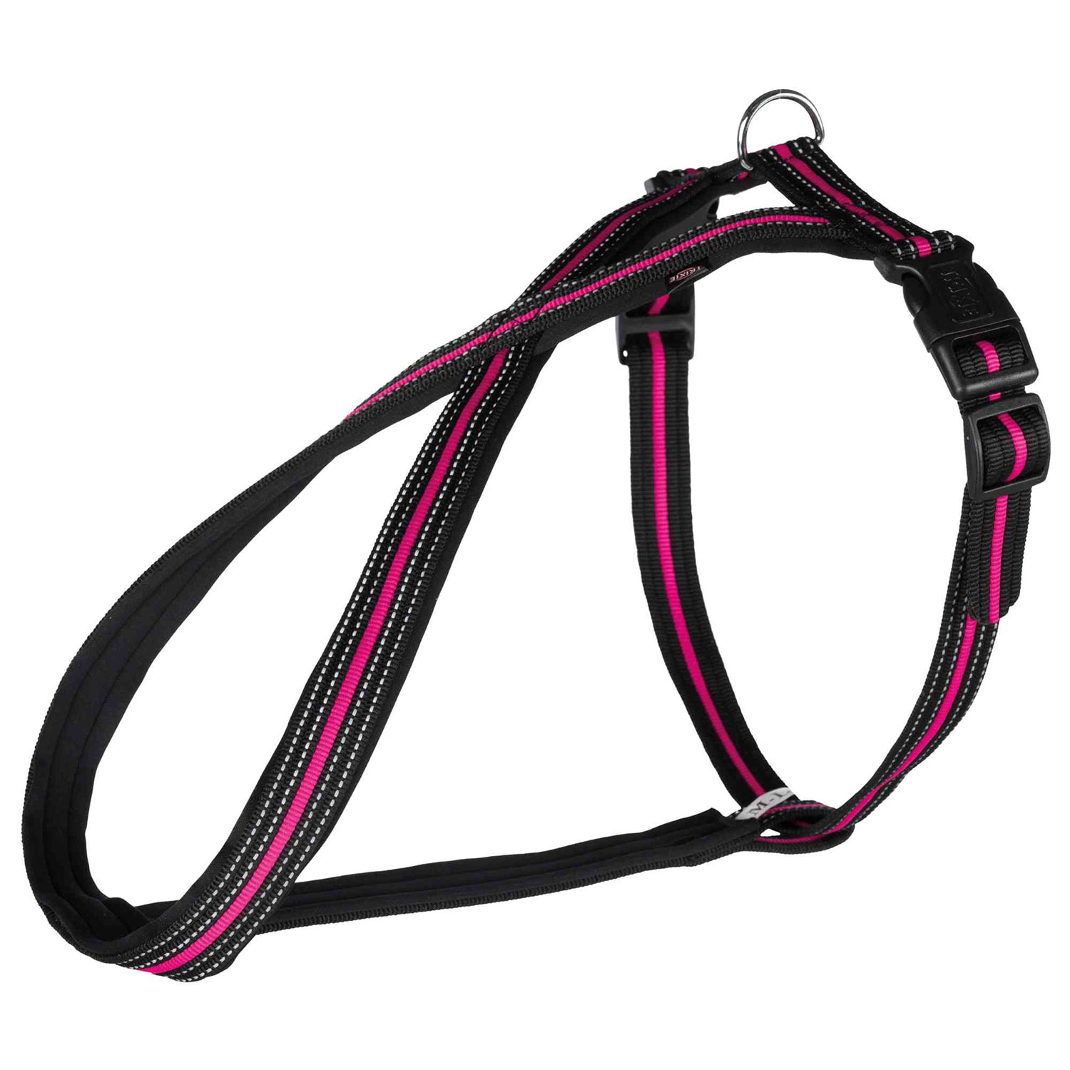 Arnés Confort Fusion, S–M, 40–60 cm/23 mm, Negro-Rosa