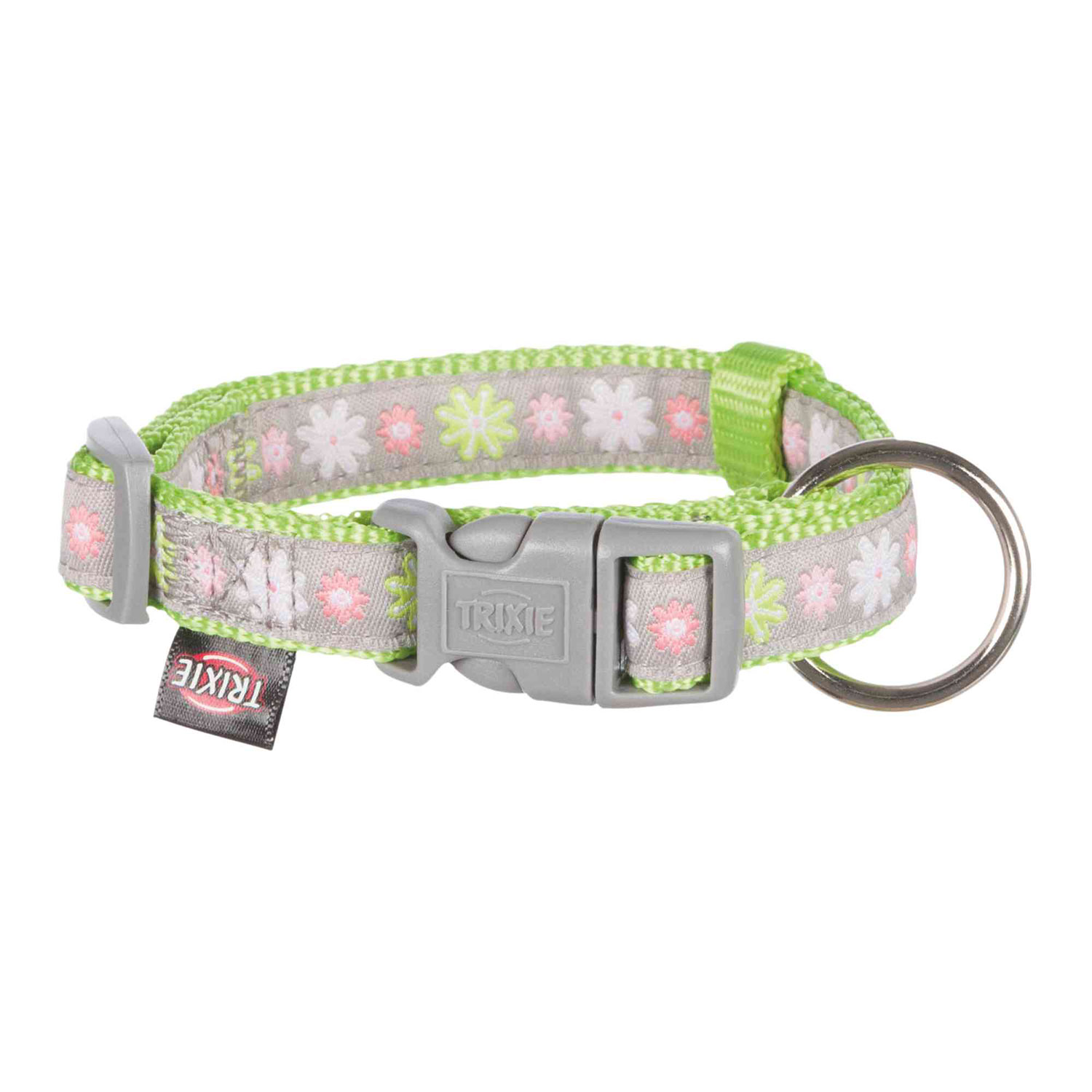 Collar Modern Art Blooms, XXS–XS, 15–25 cm/10 mm, Verde