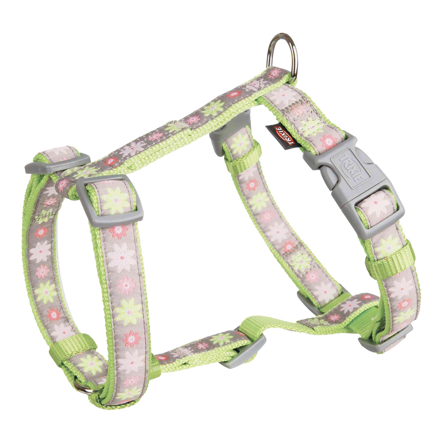 Arnés Modern Art Blooms, XXS–XS, 25–35 cm/10 mm, Verde