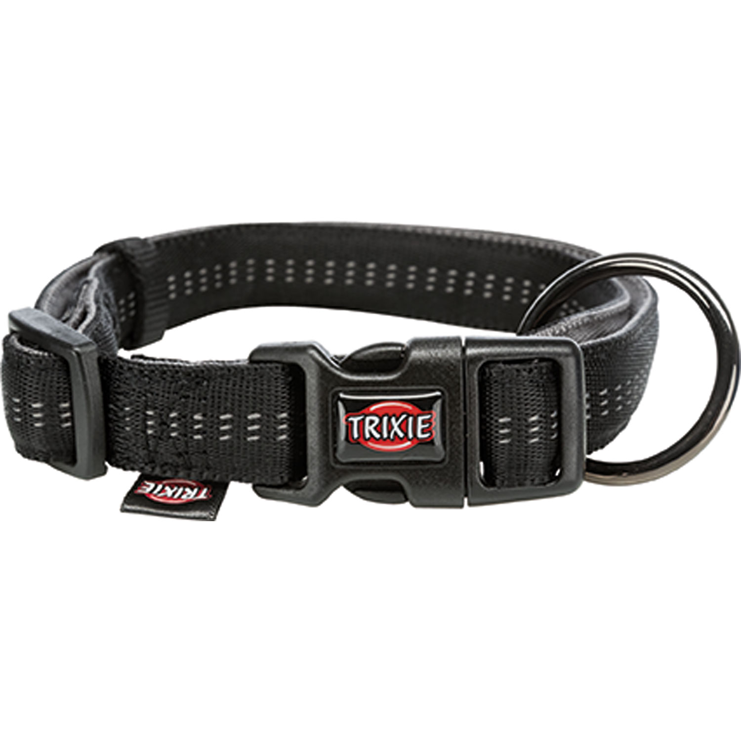 Collar Softline Elegance, L–XL: 40–65 cm/25 mm, Negro/Grafito
