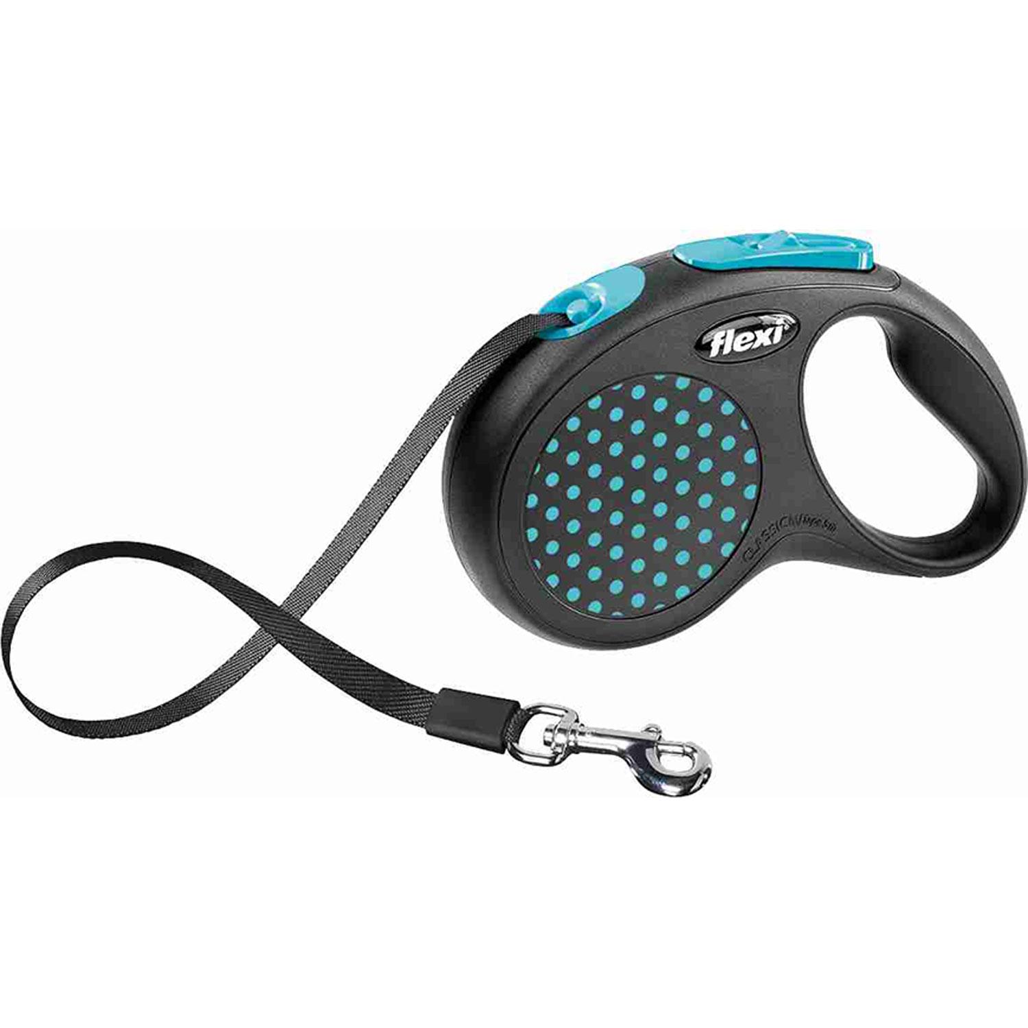 flexi DESIGN, Cinta enrollable, S, 5 m, Azul