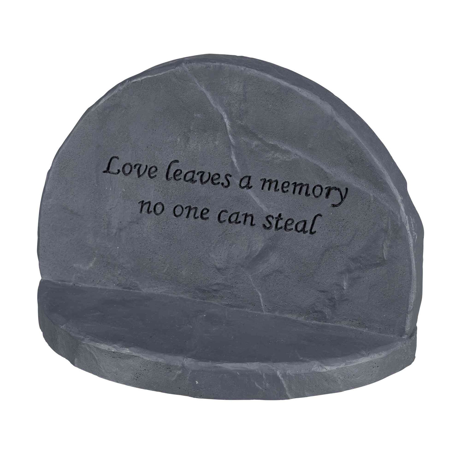 Piedra Conmemorativa Love, 16 × 12 × 7 cm, Gris