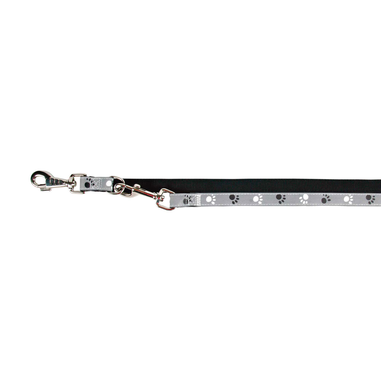 Ramal Silver Reflect, XS-S, 2.00 m/15 mm, Negro-Gris