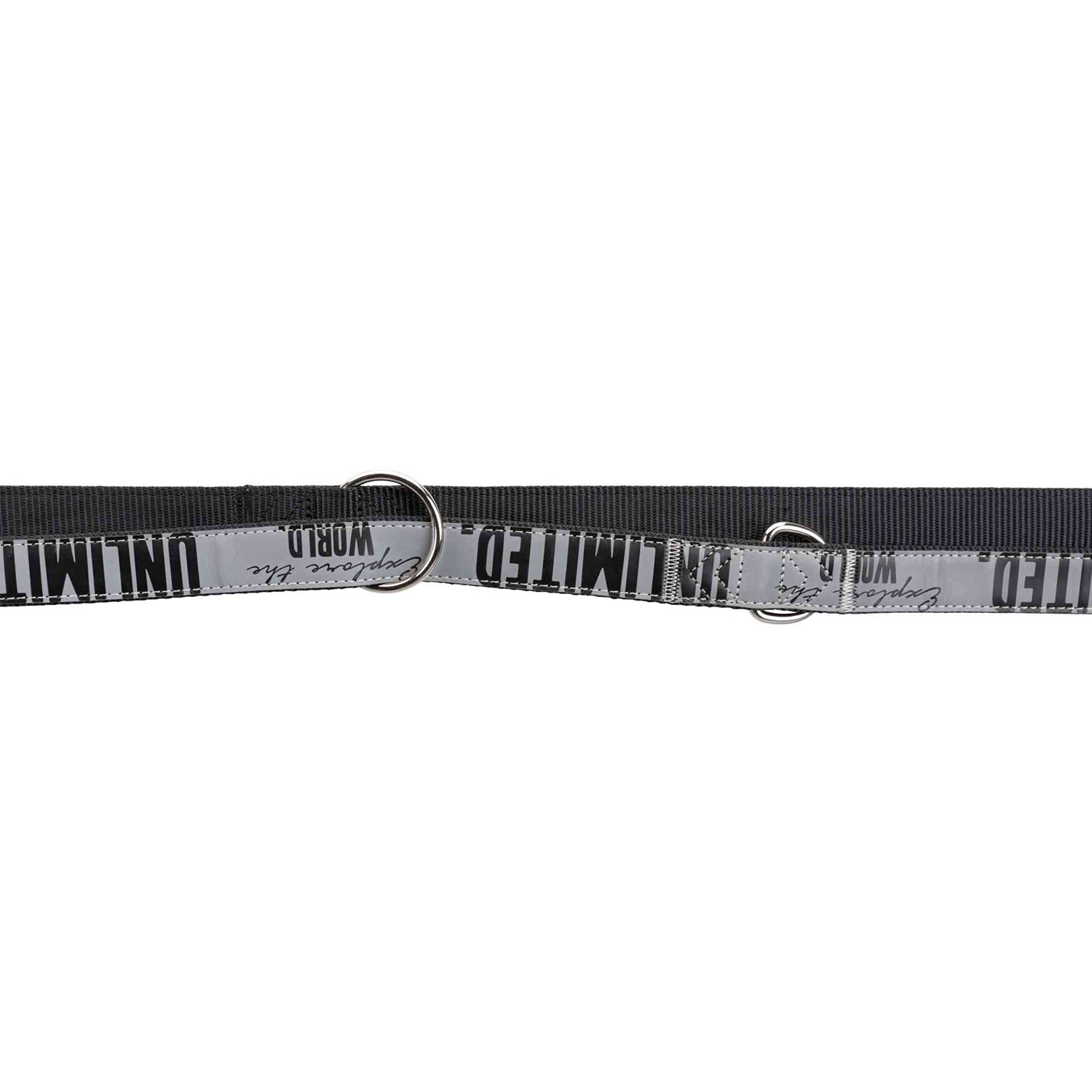 Ramal Explore, S–M, 2 m/20 mm, Negro-Reflectante
