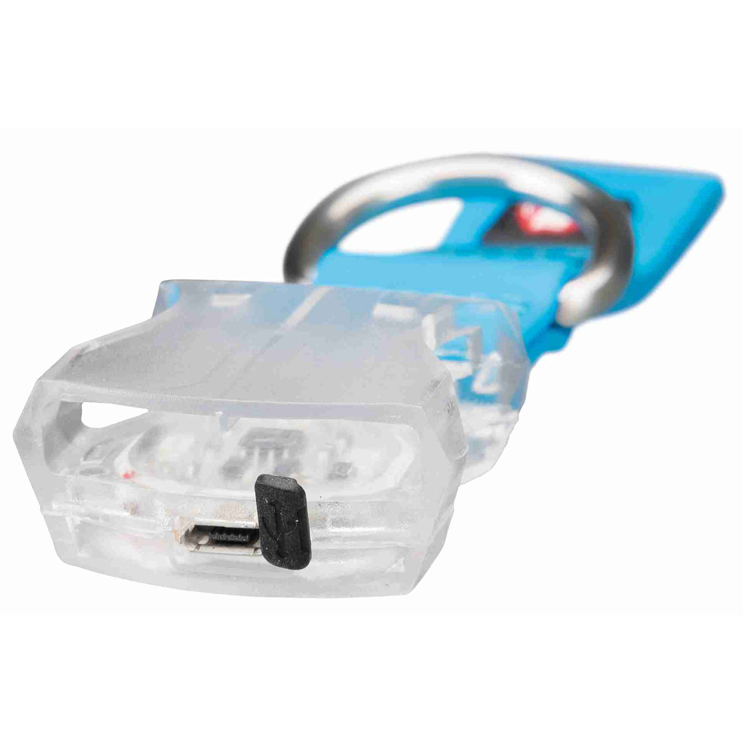 Collar Easy Flash con Flasher, S-M, 30-45 cm/20 mm, Azul Neón