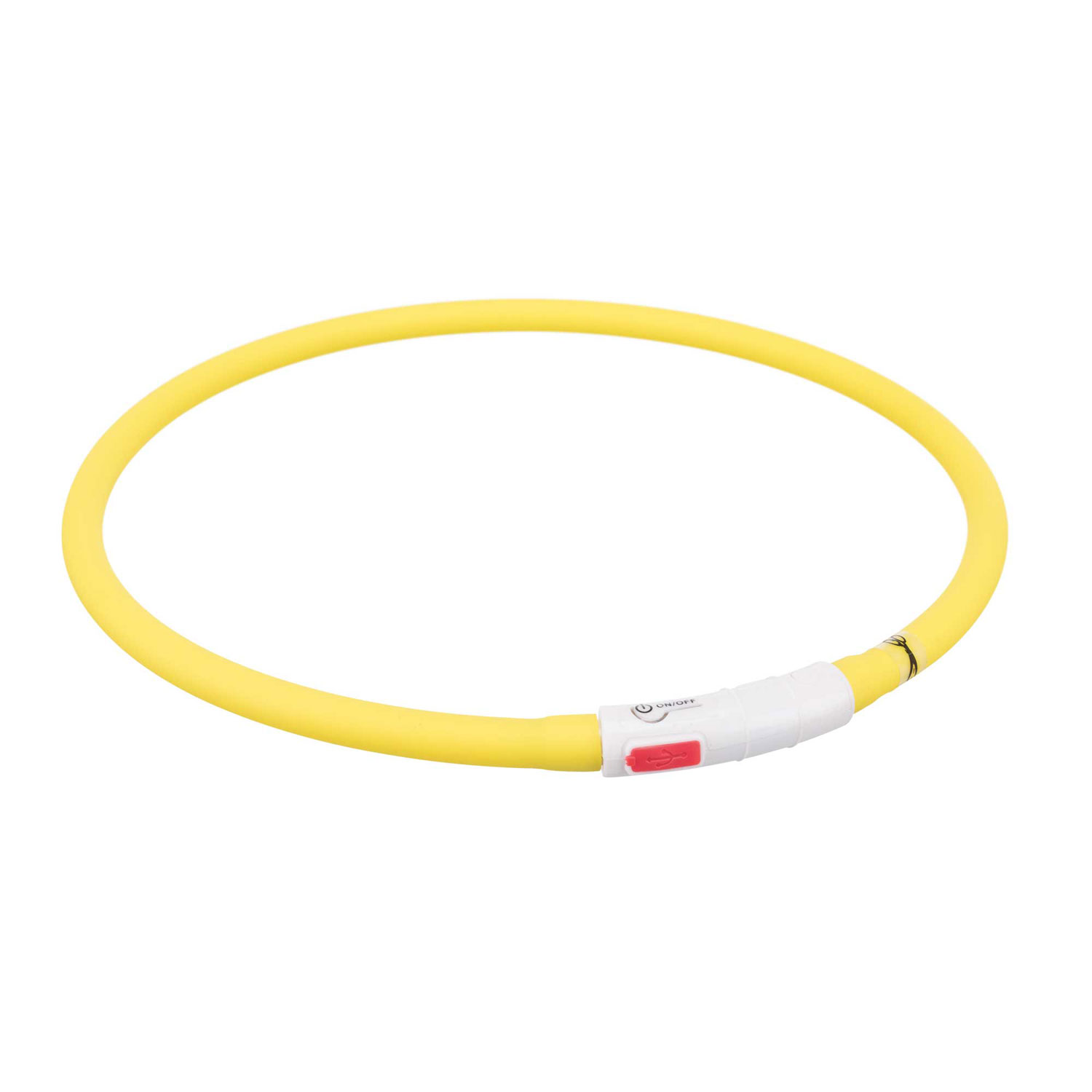 Aro Flash USB, Silicona, XS–XL, 70 cm/ø10 mm, Amarillo