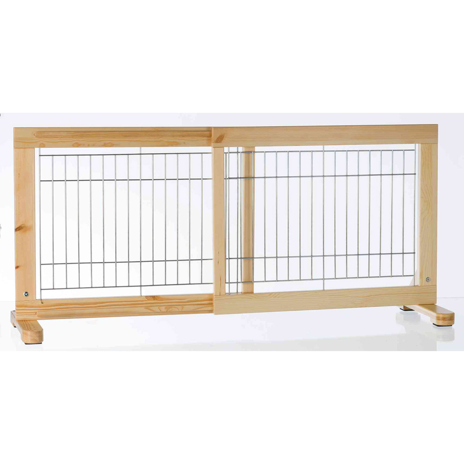 Barrera extensible perros, 65-108 x 50 cm, Haya