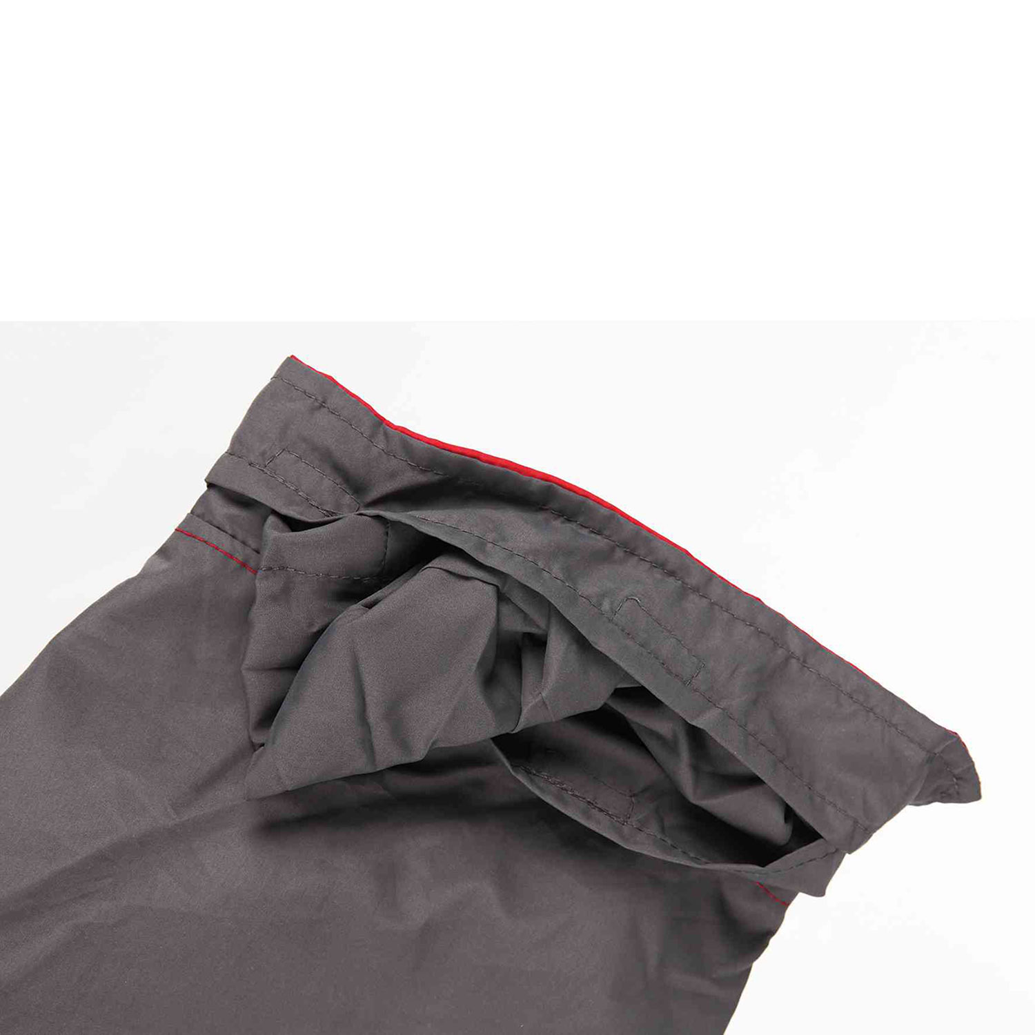 Abrigo Impermeable Lorient, XS, 25 cm, Rojo-Gris