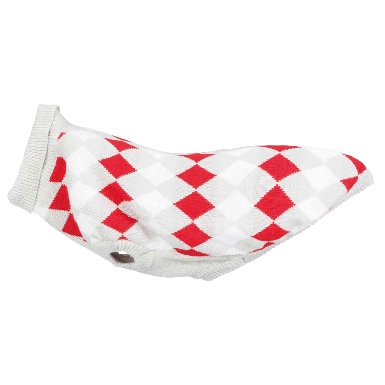 Jersey Pollino, XXS, 24 cm, Blanco-Gris-Rojo
