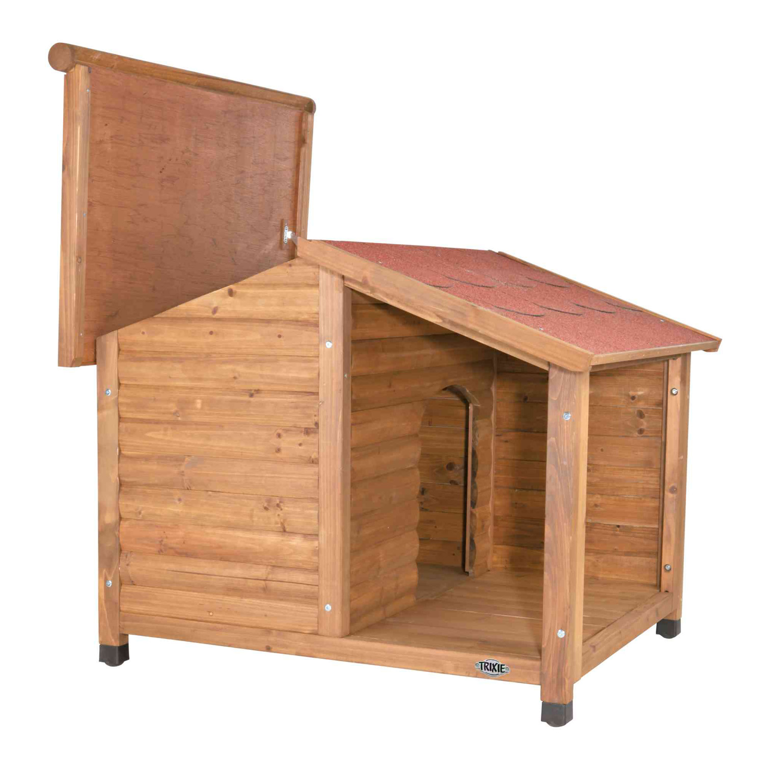 Caseta Madera Natura, con Porche, 100 × 82 × 90 cm