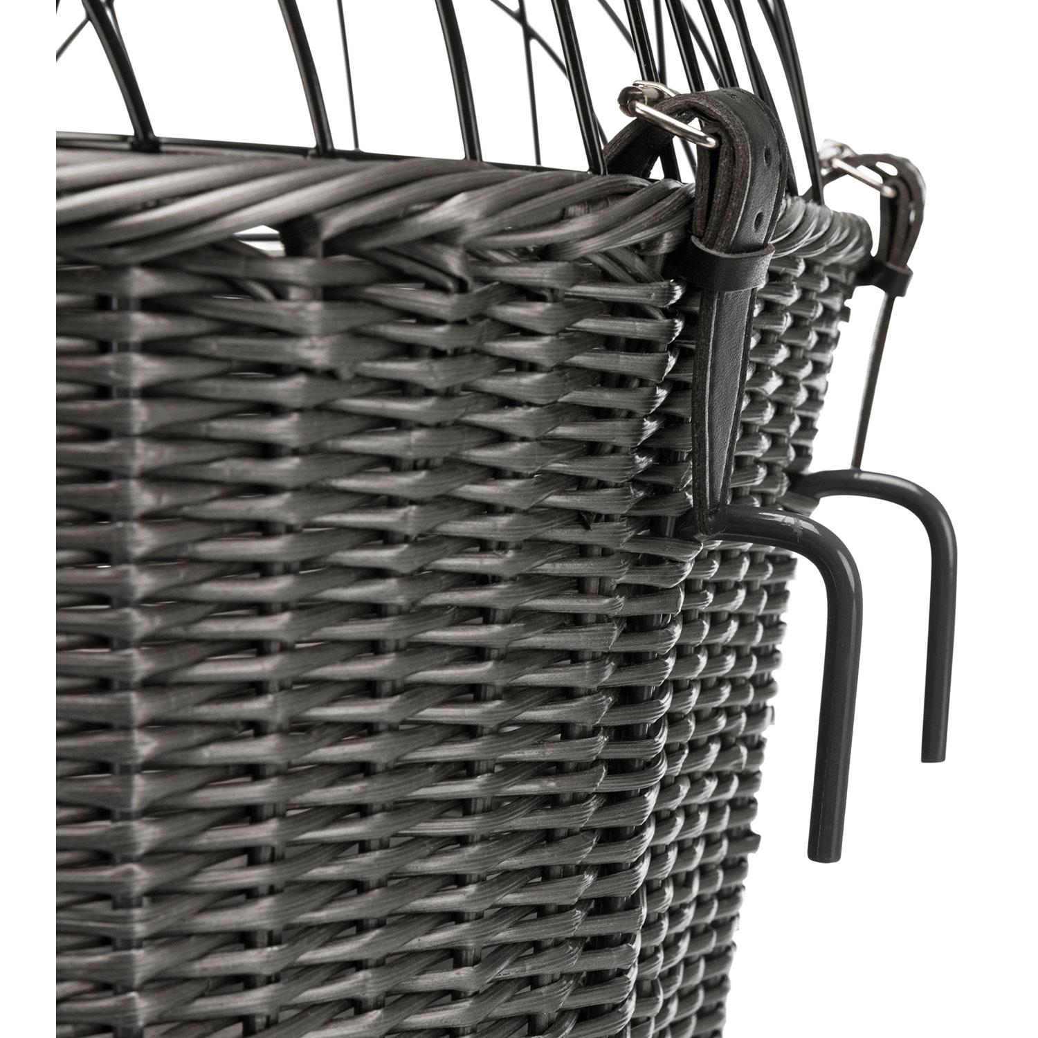 Cesta Bicicletas con Enrejado, 44x34x41 cm, Antracita