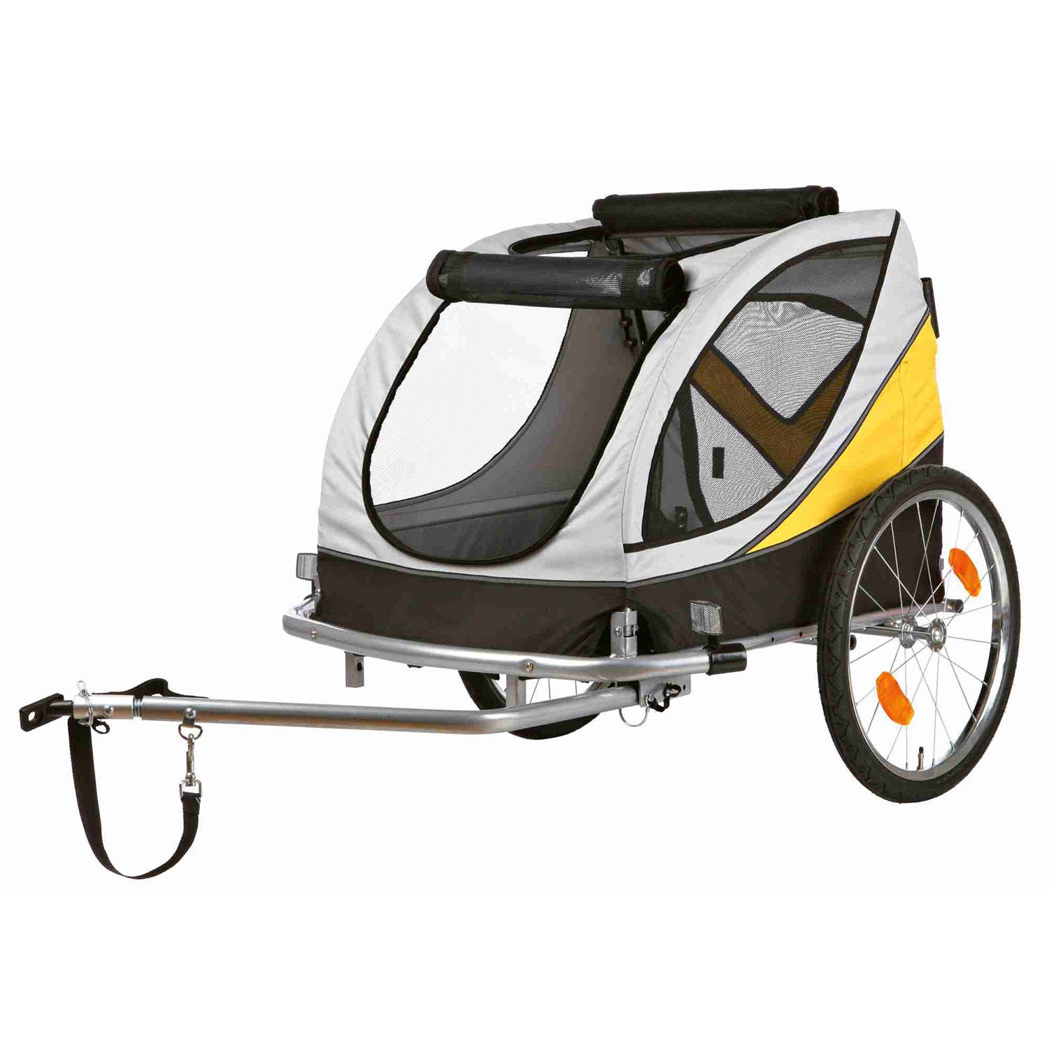Tráiler Bicicleta, L, 58 × 57 × 85 cm, Marrón-Beige