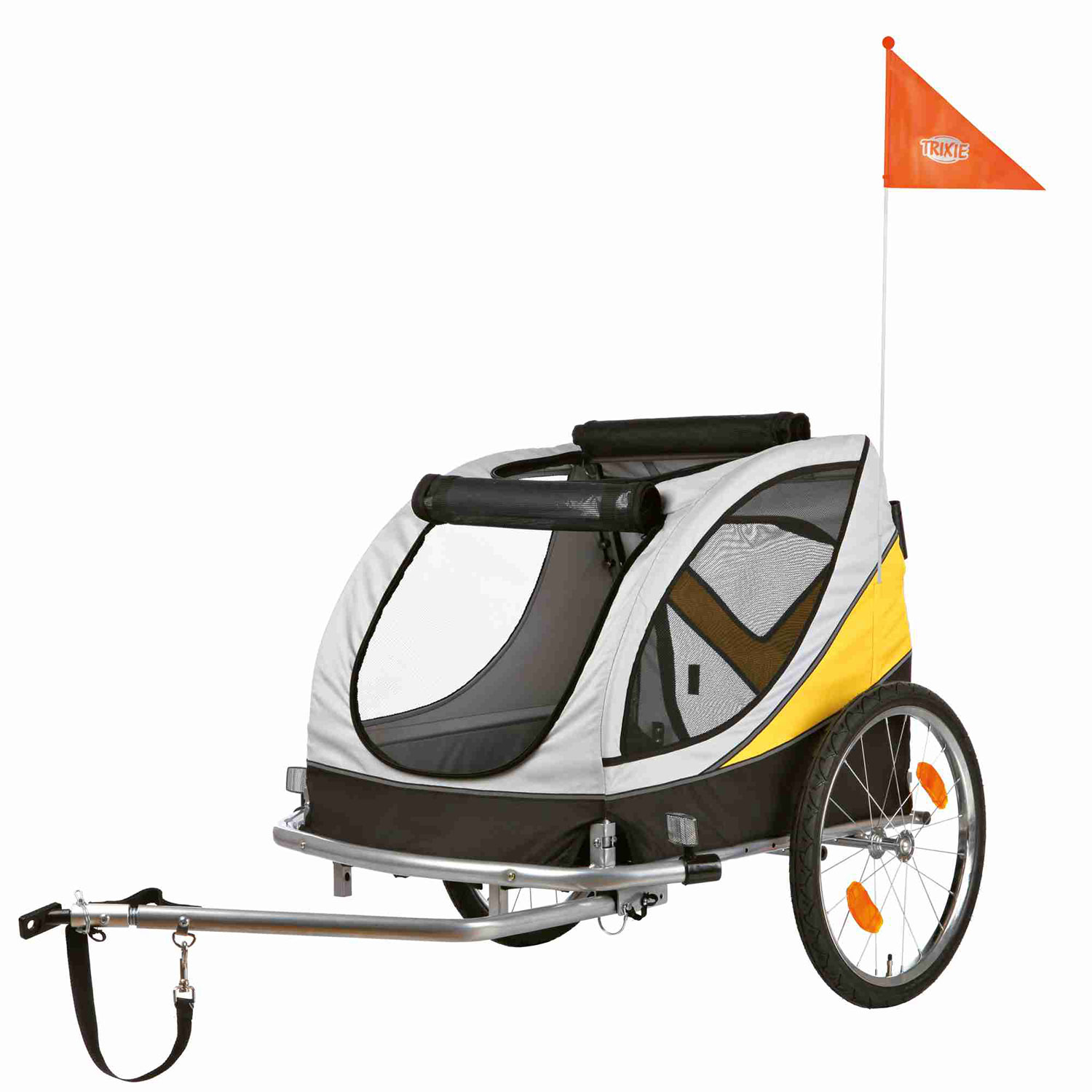 Tráiler Bicicleta, L, 58 × 57 × 85 cm, Marrón-Beige