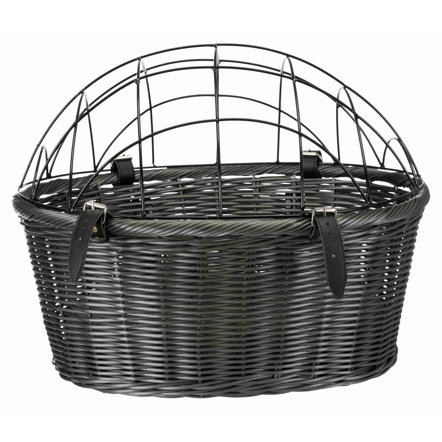 Cesta Bicicleta con Enrejado, 44 × 34 × 35 cm, Gris