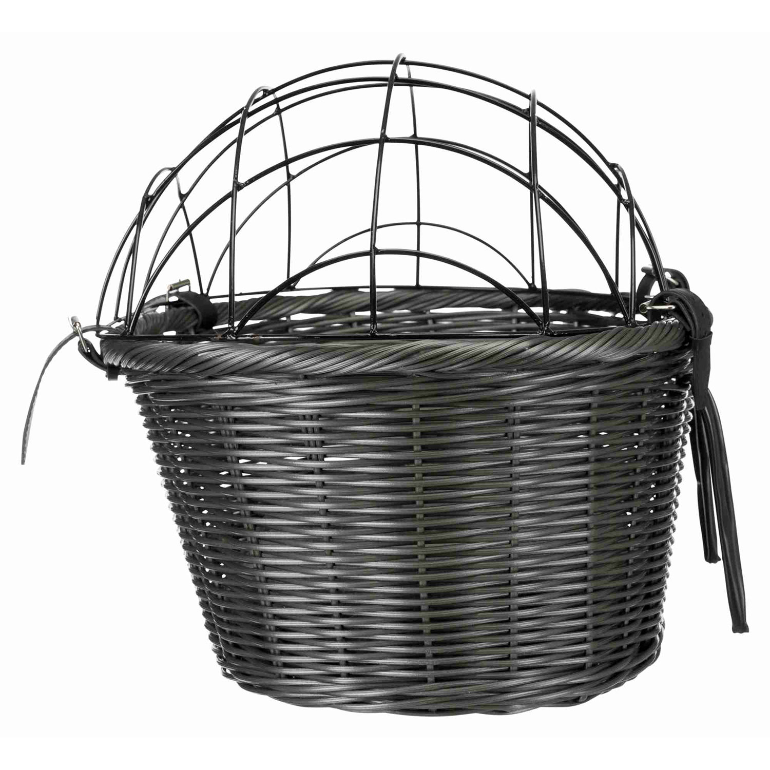 Cesta Bicicleta con Enrejado, 44 × 34 × 35 cm, Gris
