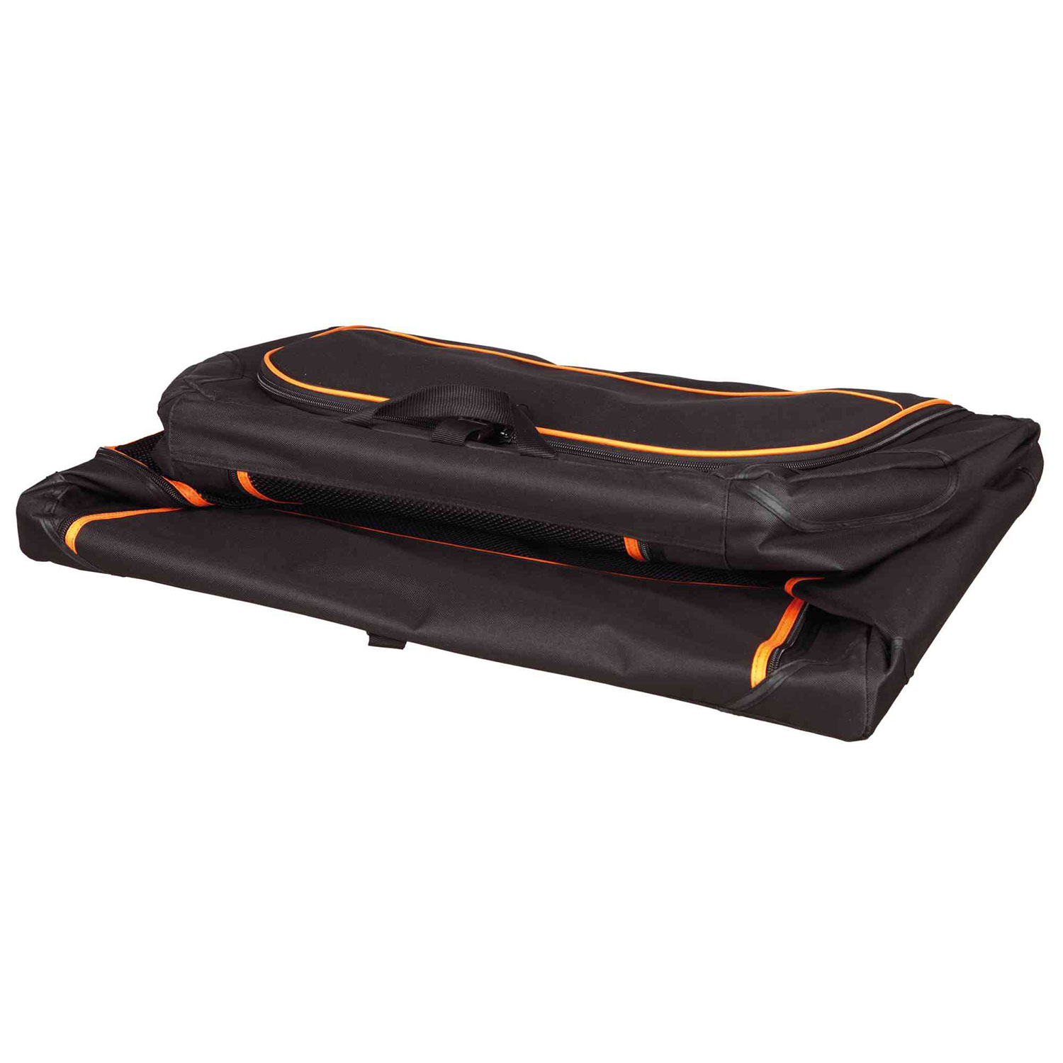 Caja Transporte, Expandible, S–M, 68 × 47 × 48 cm, Negro-Naranja