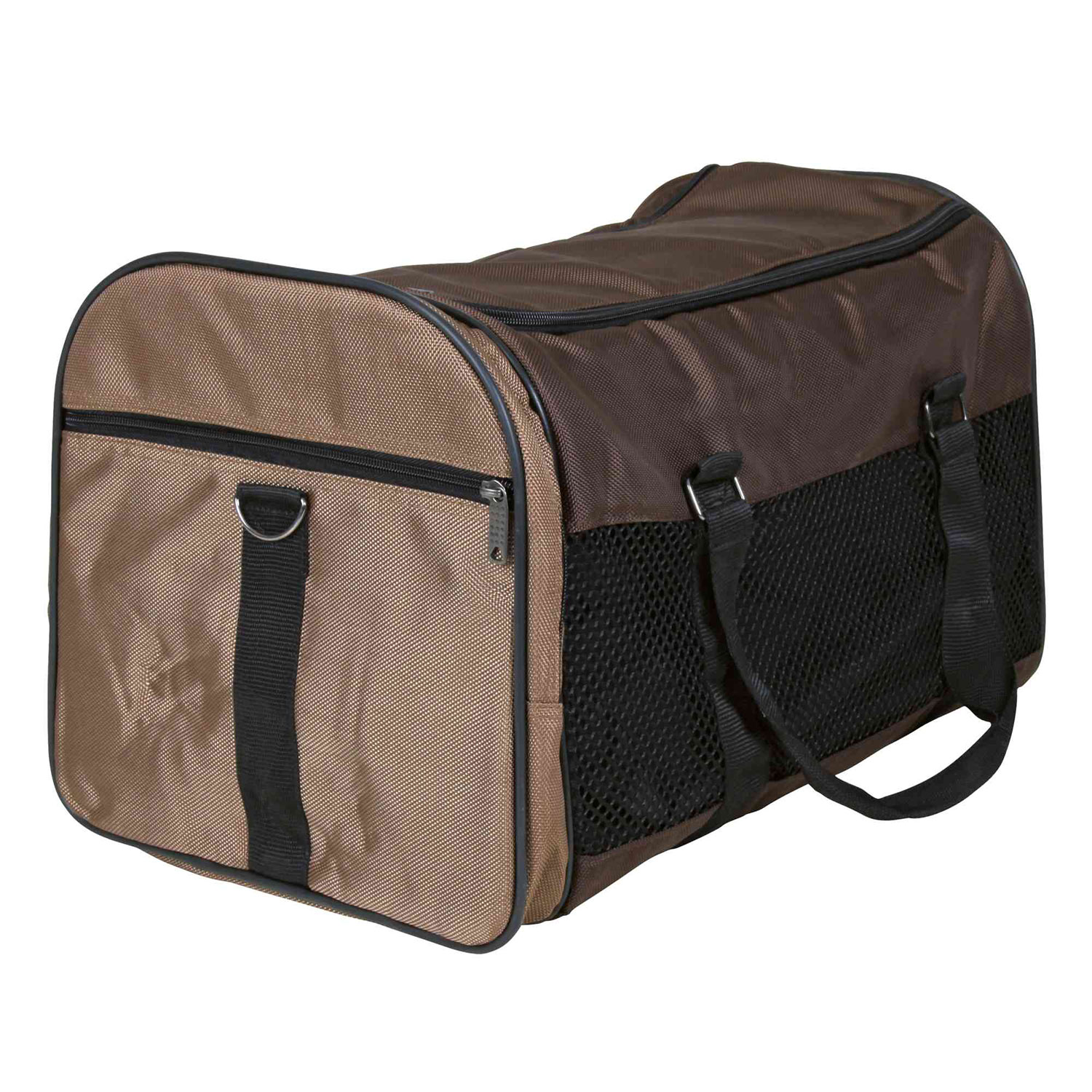 Bolsa Samira, Nylon, 31 x 32 x 52 cm, Marrón-Beige