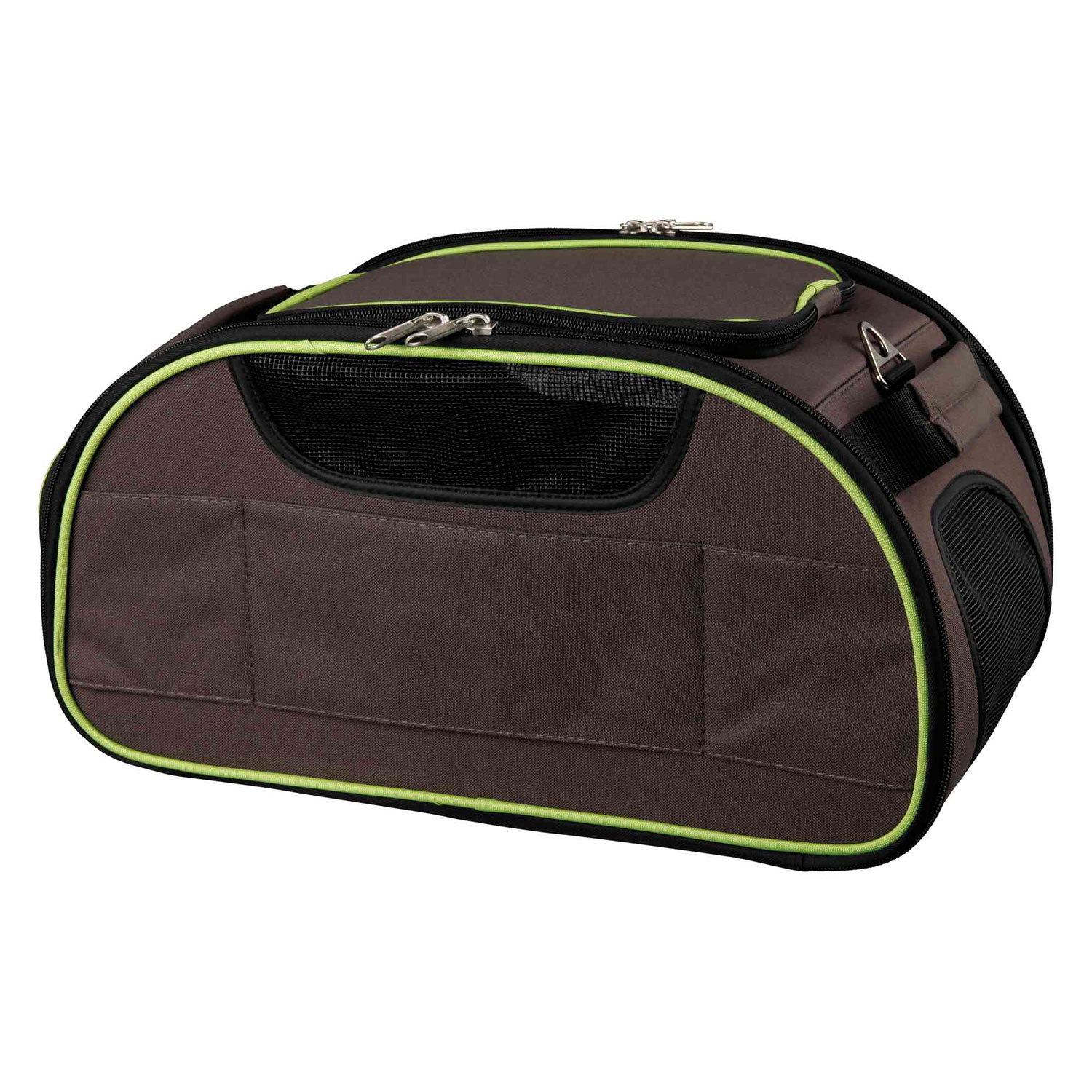 Bolsa Airline Carrier, 28 × 23 × 46 cm, Marrón-Verde