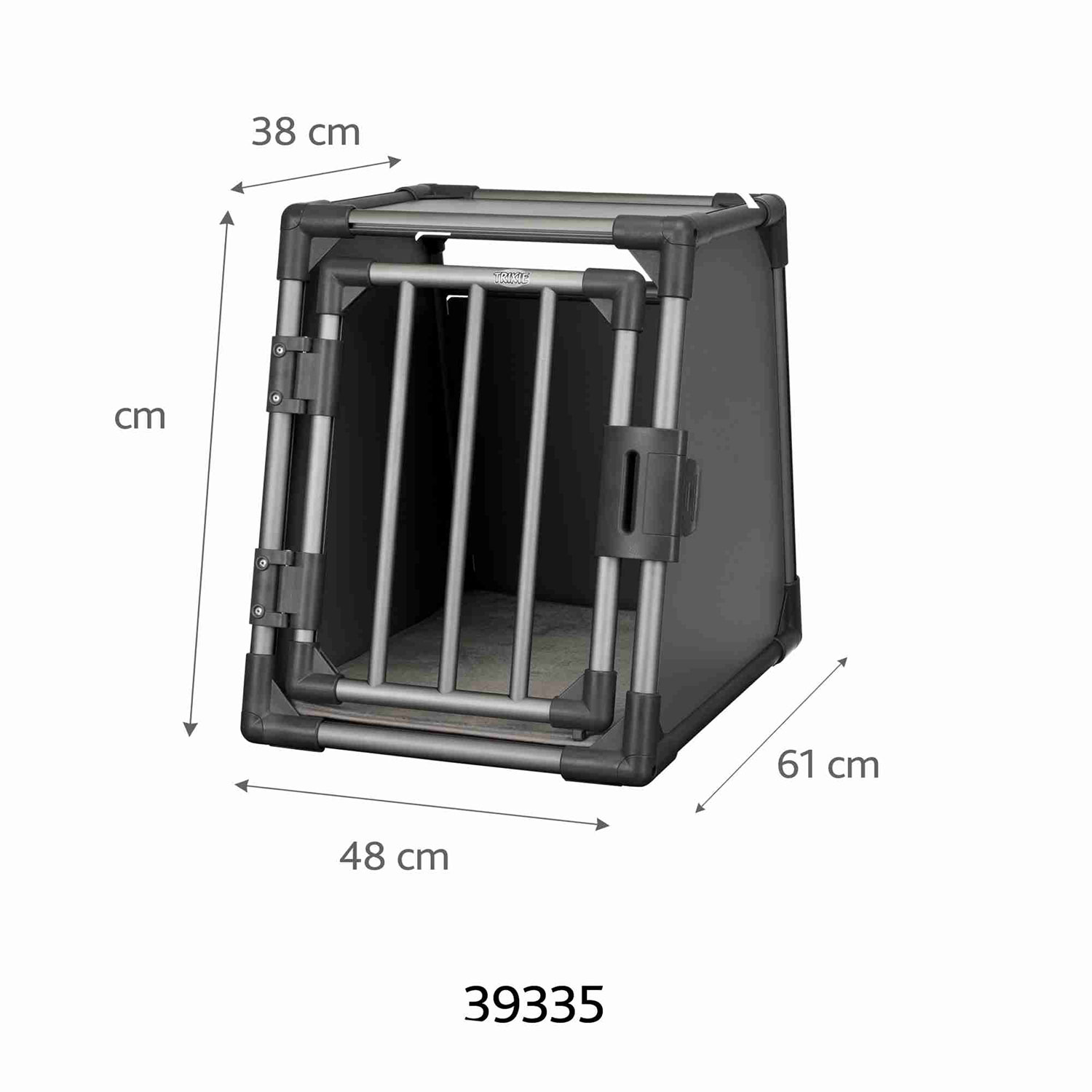 Jaula Transporte, Aluminio, S, 48 × 56 × 61 cm, Grafito
