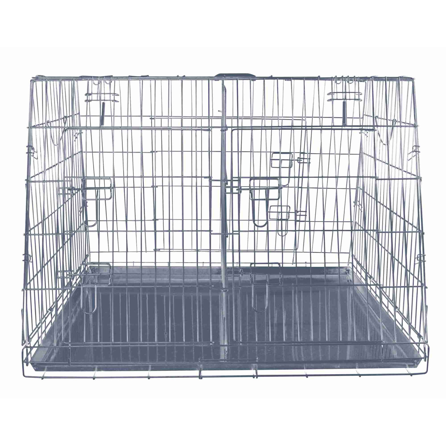 Jaula Transporte Galvanizada, Doble, 93 x 68 x 79 cm