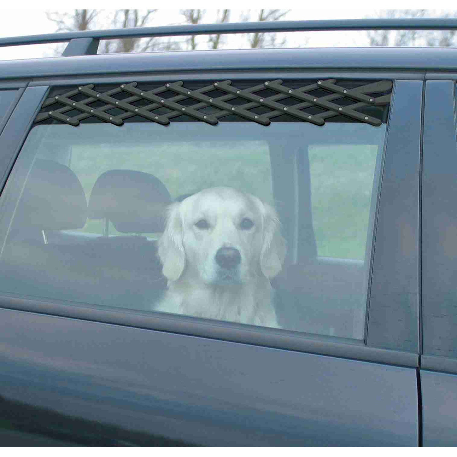 Rejilla Ventilación para Coche, 24-70 cm, Negro
