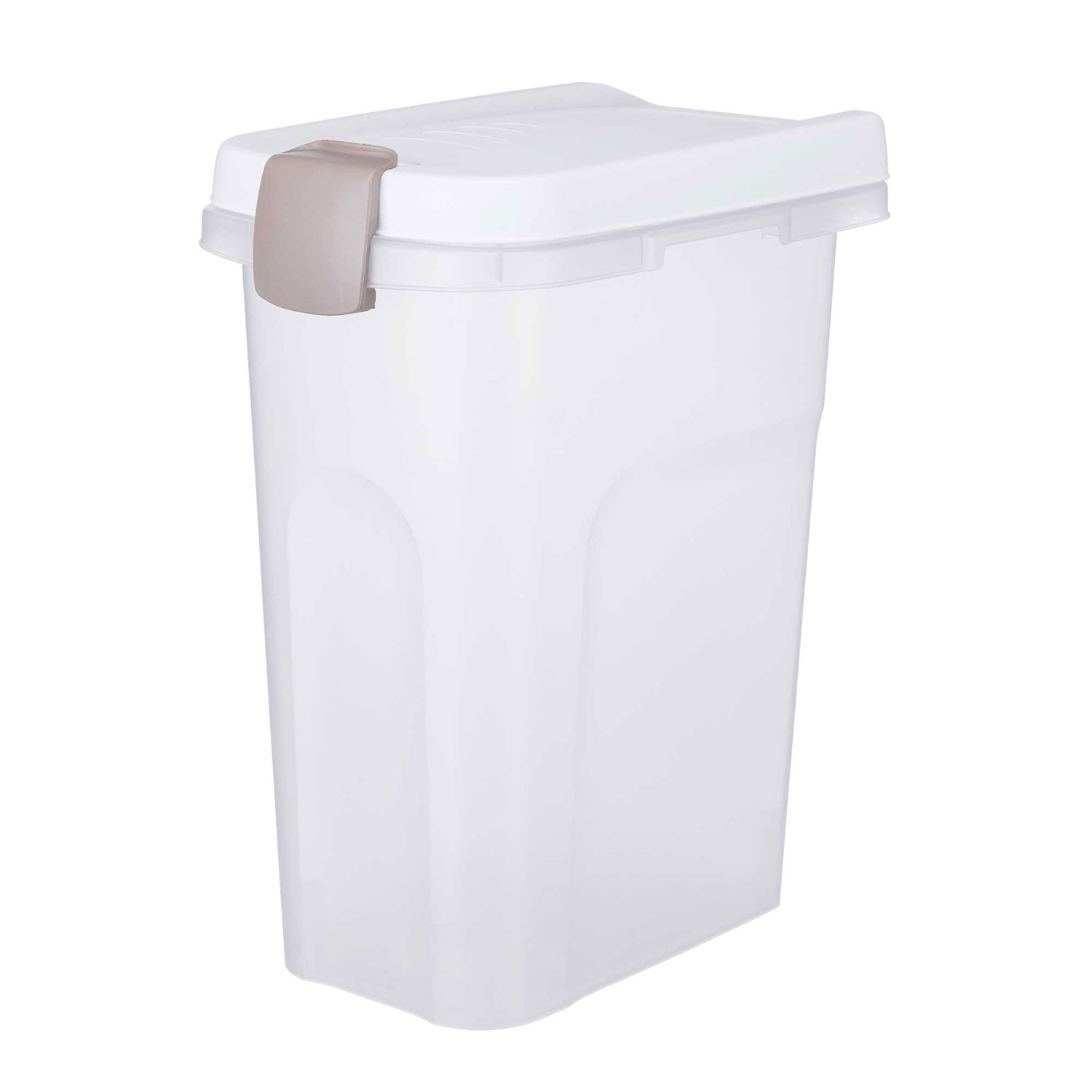 Barril para Alimento, 15l/22 × 41 × 33 cm, Transparente-Blanco