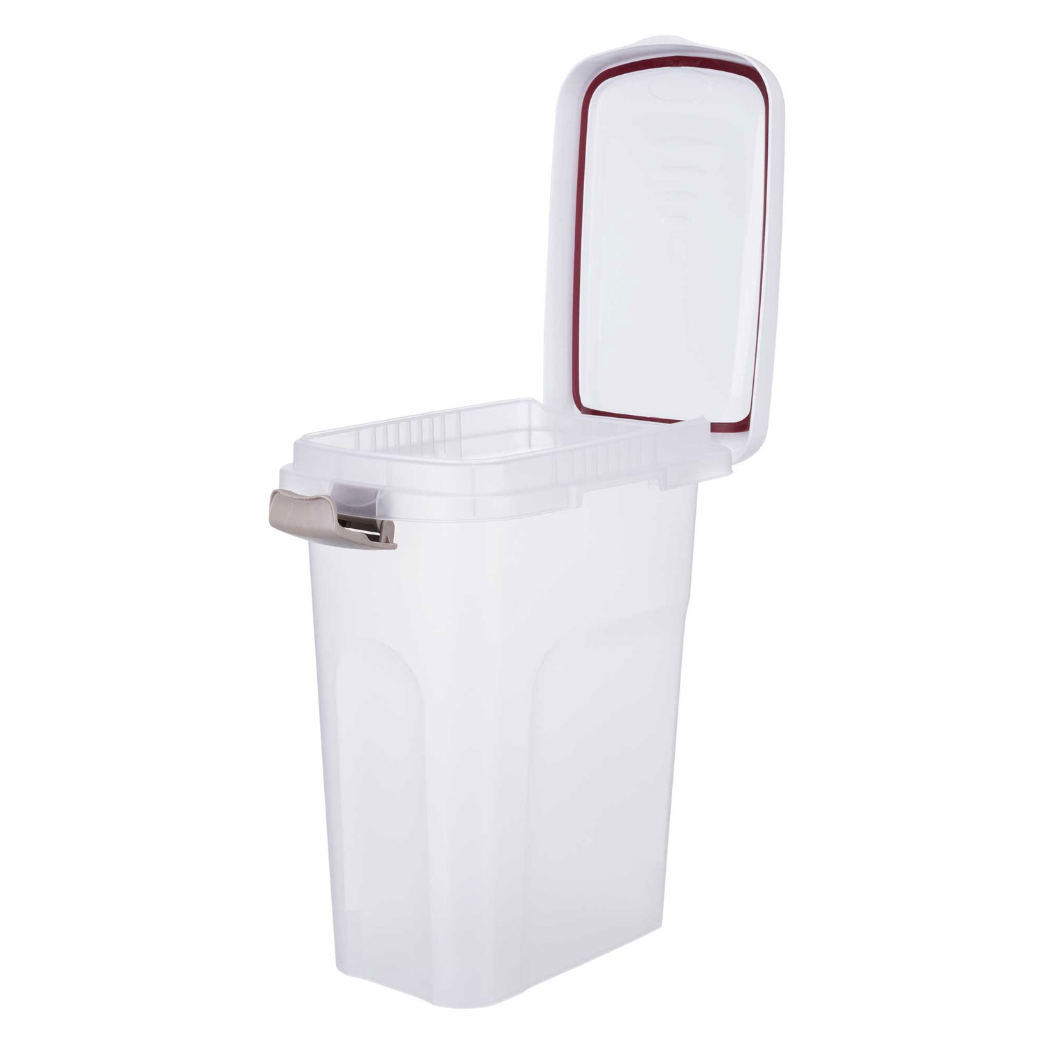 Barril para Alimento, 15l/22 × 41 × 33 cm, Transparente-Blanco