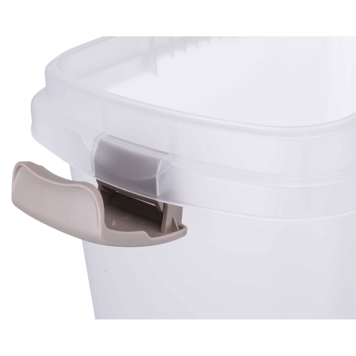 Barril para Alimento, 15l/22 × 41 × 33 cm, Transparente-Blanco