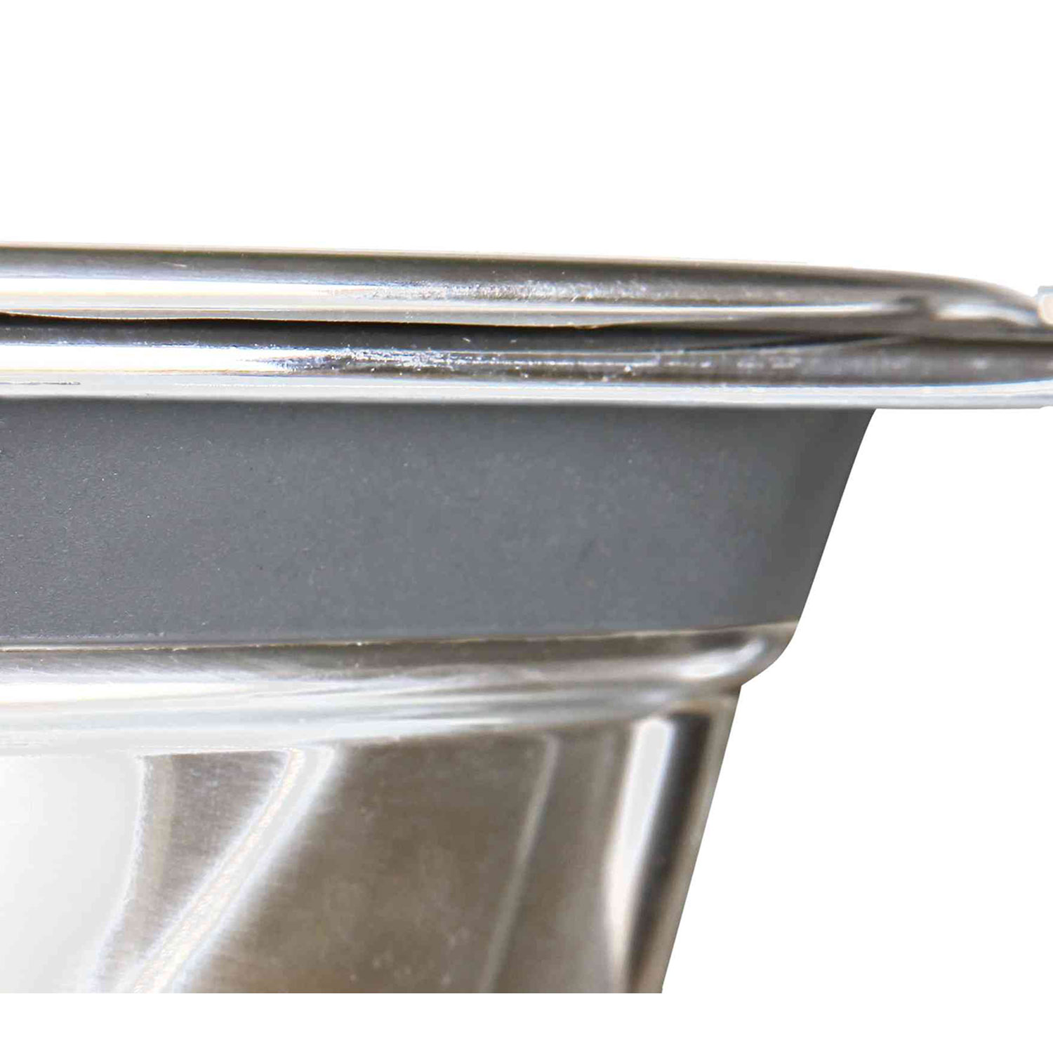 Comedero Doble, Acero Inoxidable, Antivibración, 0.25 l, ø11 cm