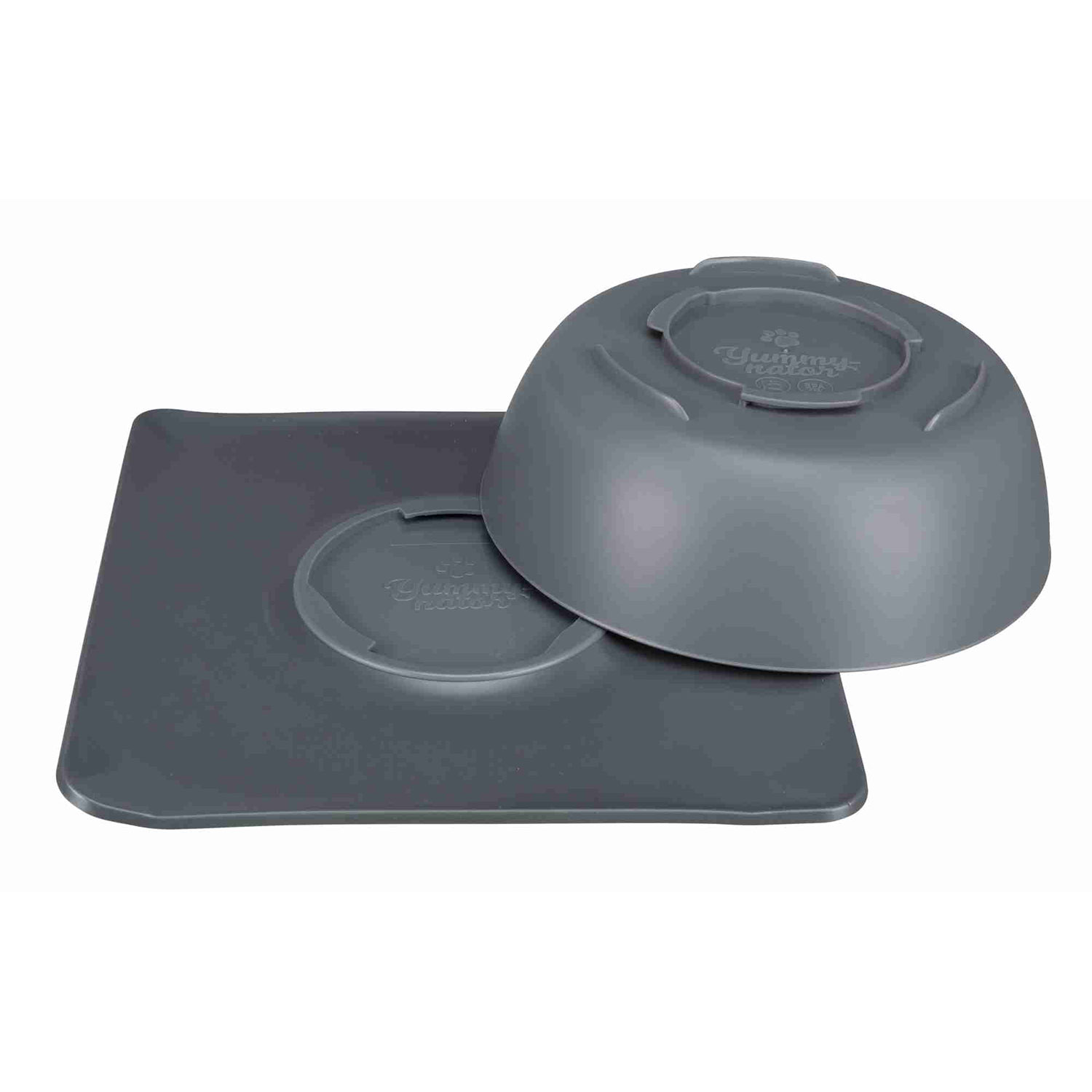 Comedero Antideslizante Yummynator, 1.400 ml/24 × 24 cm Gris-Gris
