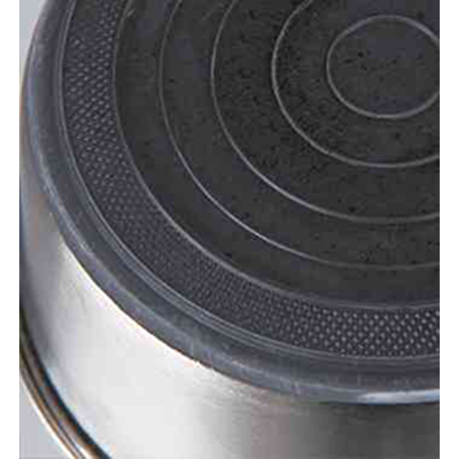 Comedero Acero Inox, Base Caucho 0.5 l, ø14 cm
