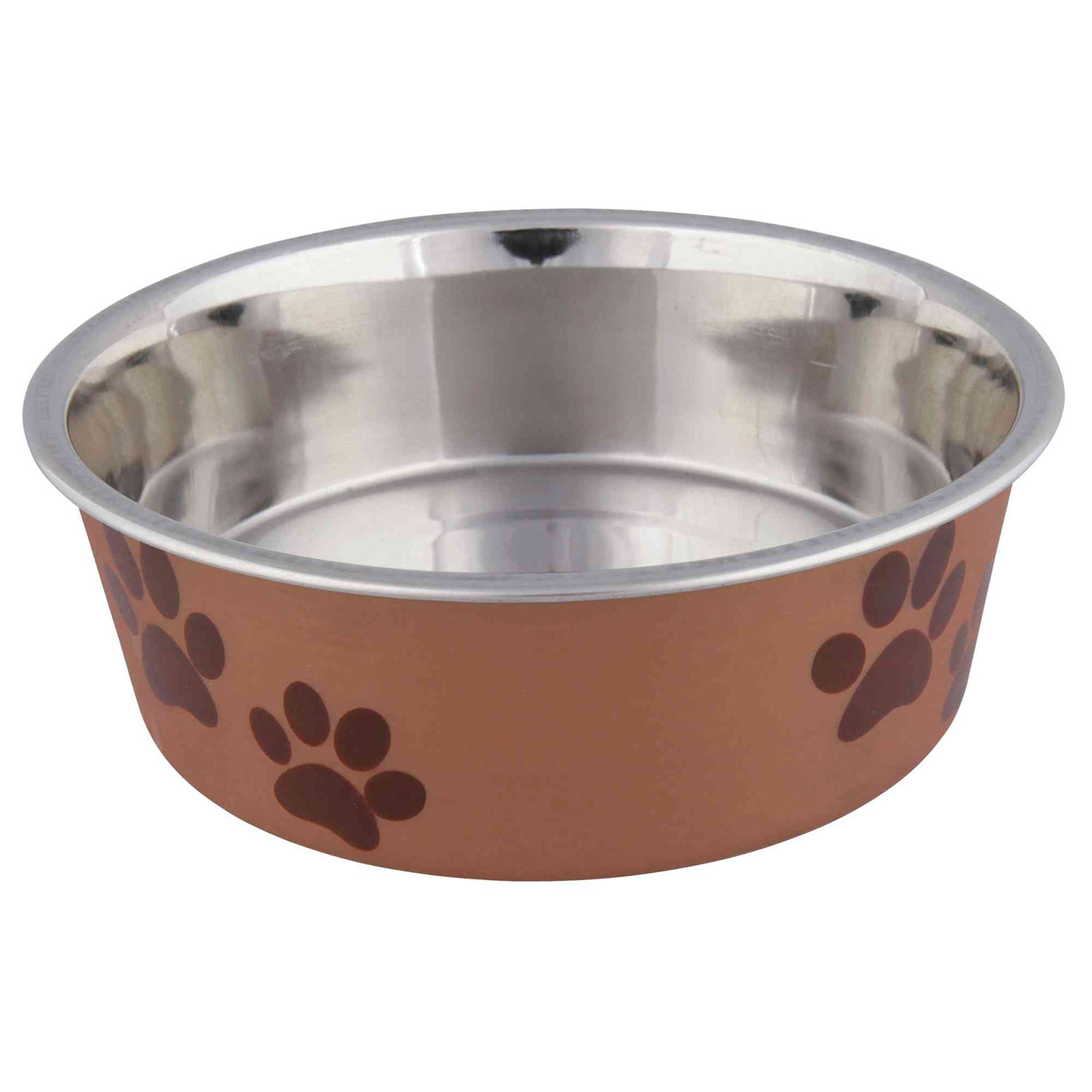 Comedero Acero Inox, Recubrimiento Plástico, 0.3 l, ø12 cm