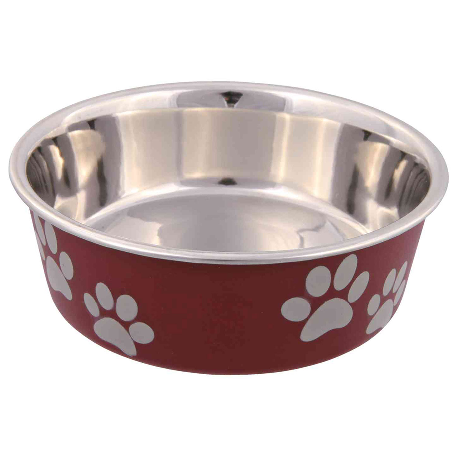 Comedero Acero Inox, Recubrimiento Plástico, 0.3 l, ø12 cm