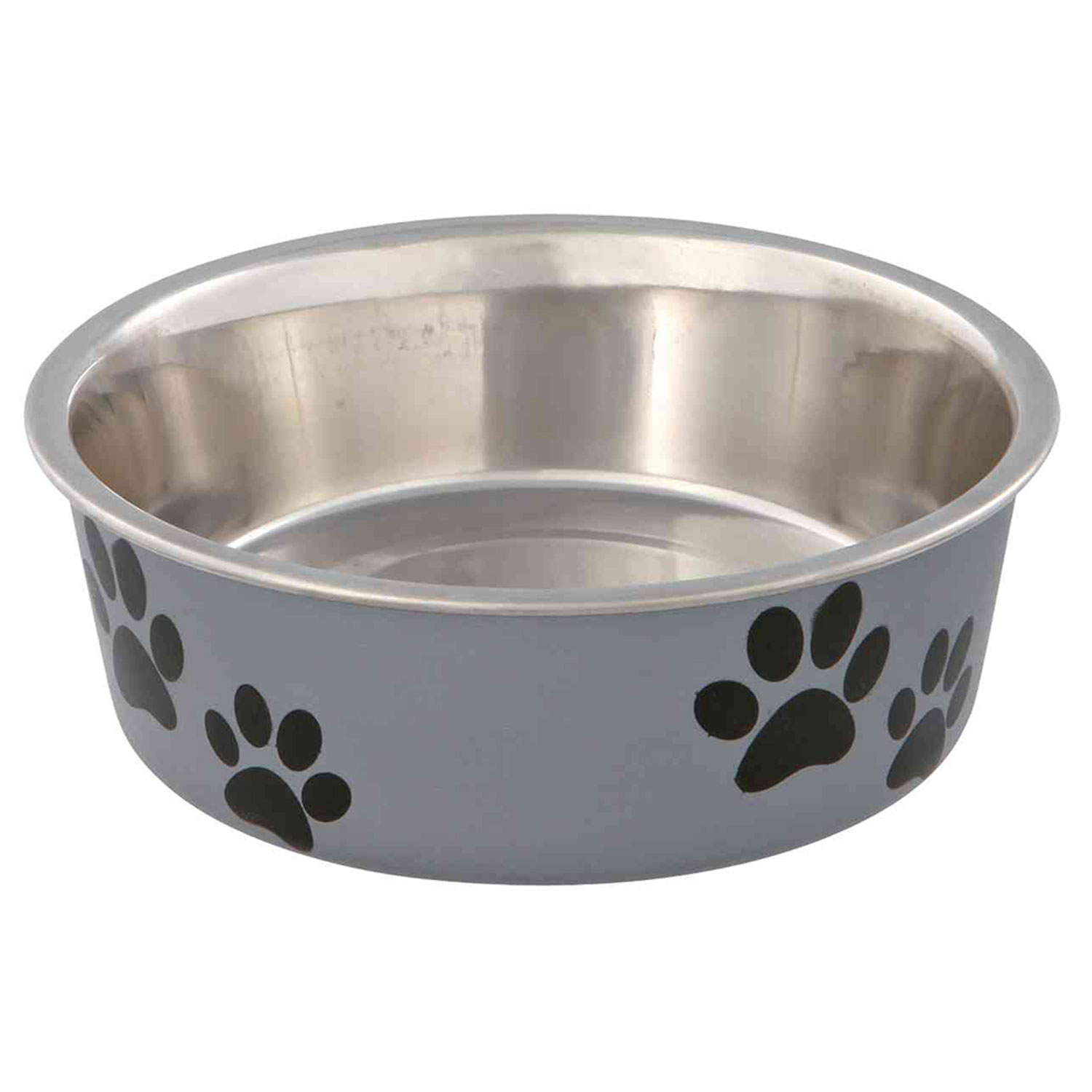 Comedero Acero Inox, Recubrimiento Plástico, 0.3 l, ø12 cm