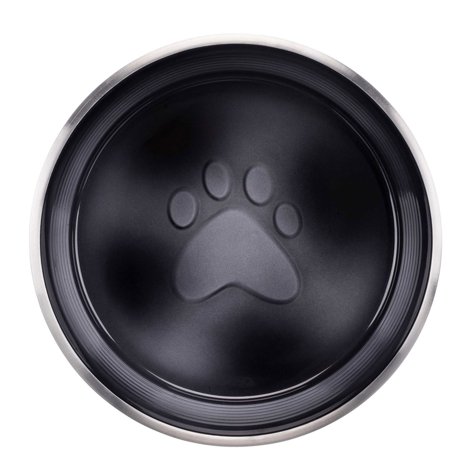 Comedero Acero Inox. Acristalado, 0.4l/ø13 cm