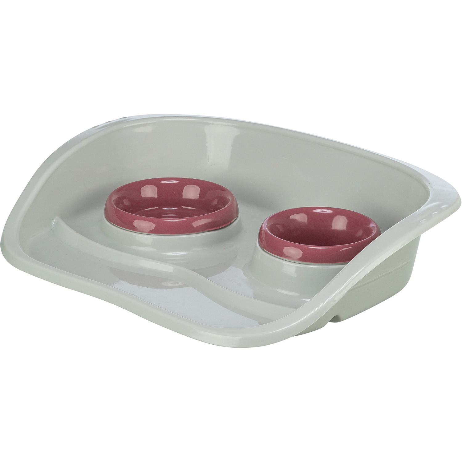 Set de Comedero, Plástico, 46 × 11 × 30 cm, 0.25l/0.3l