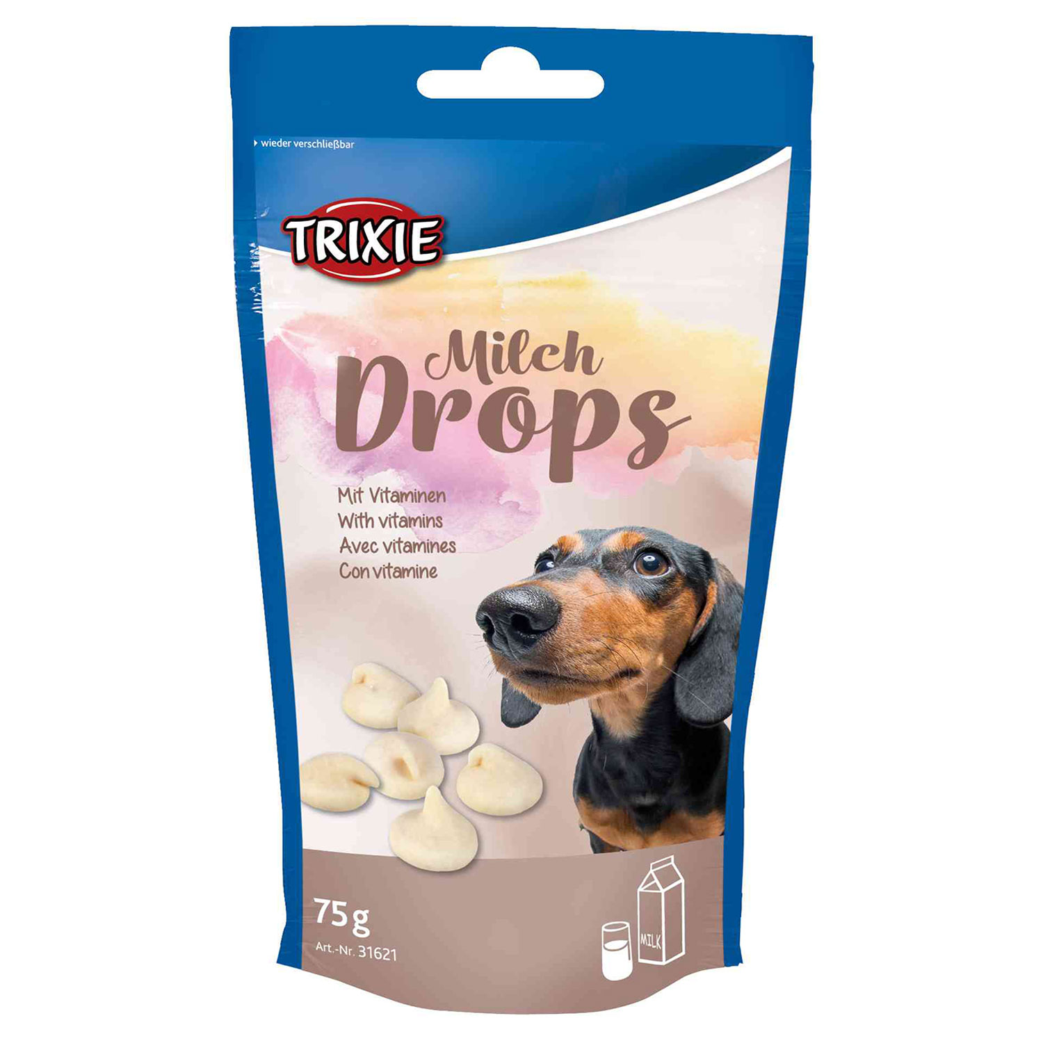 Milk Drops, Leche, Vitaminados, 75 g