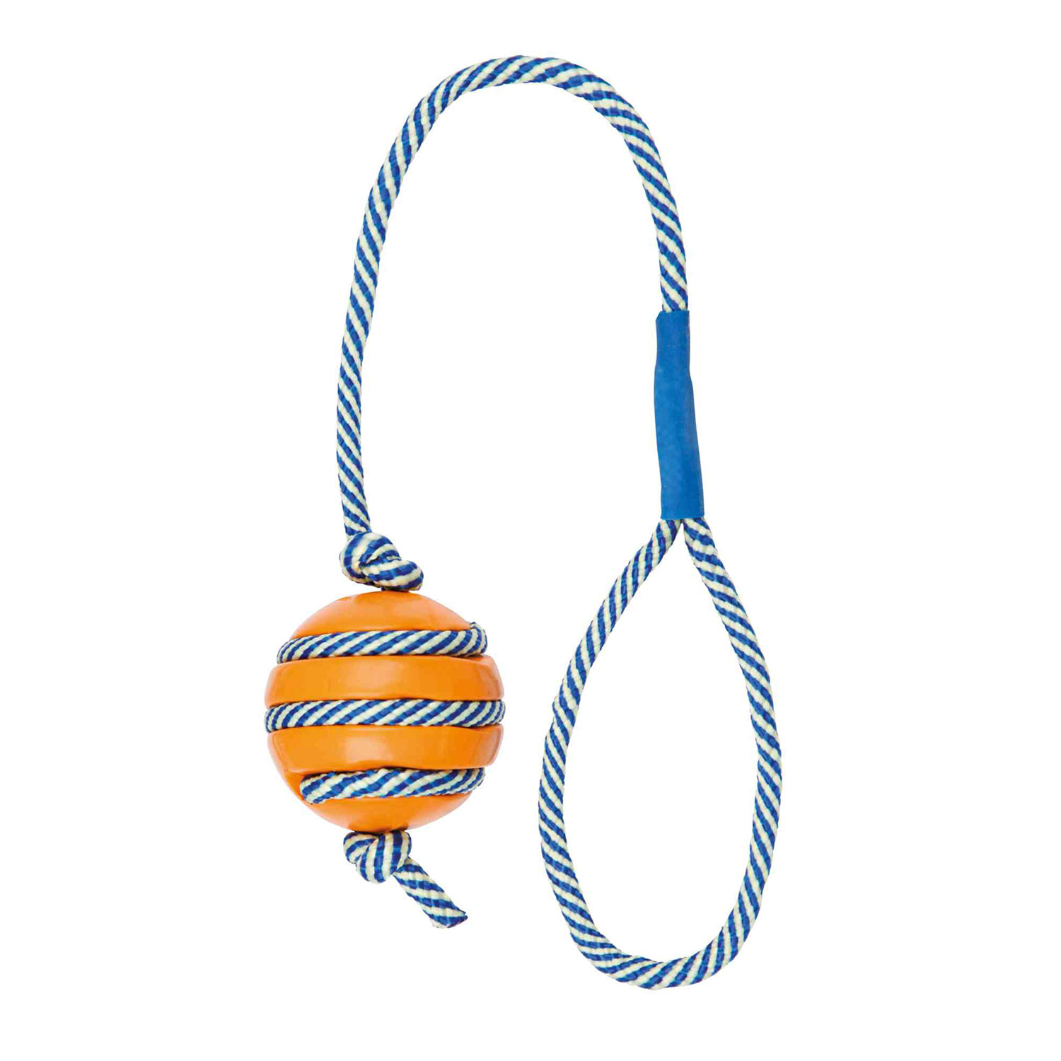 Pelota Caucho, Cuerda Fluorescente, ø5 cm, 40 cm