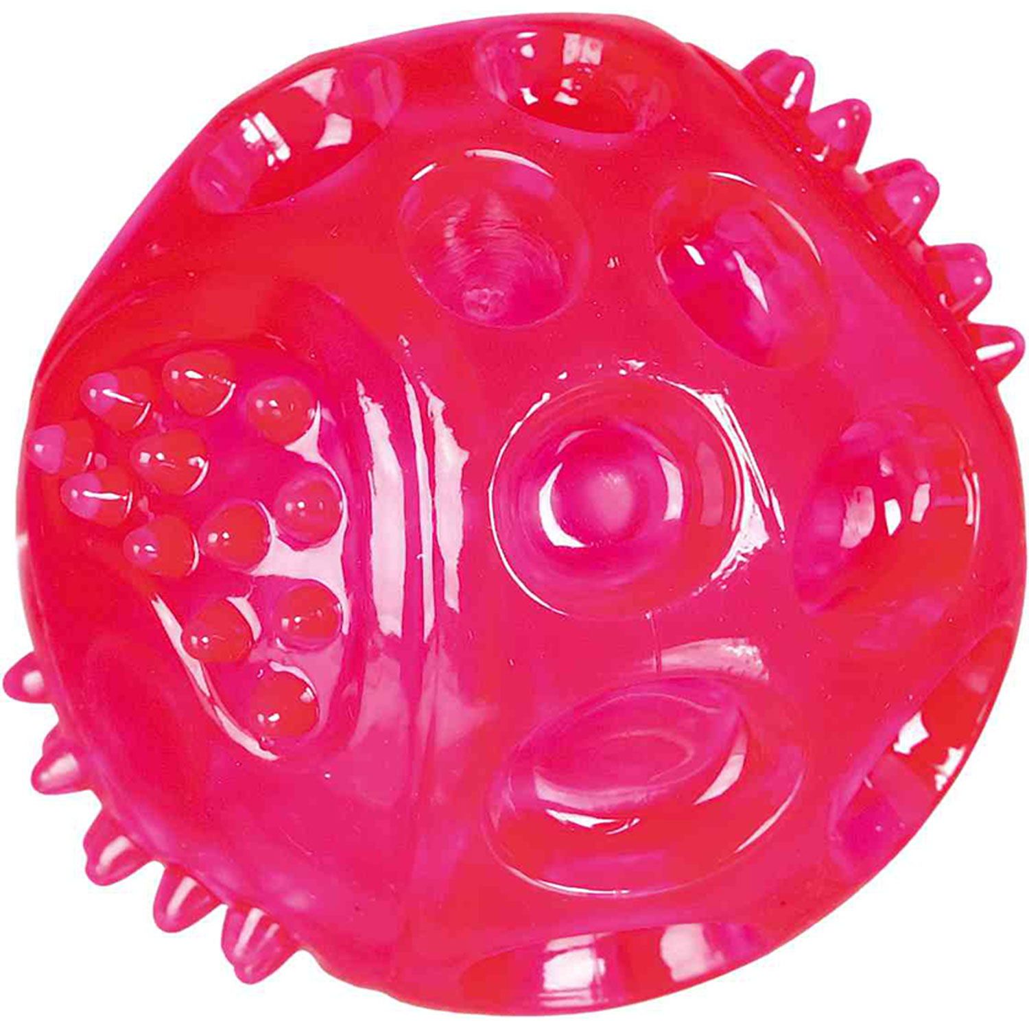 Pelota Flashing, Caucho Termoplástico (TPR), ø5.5 cm, Negro