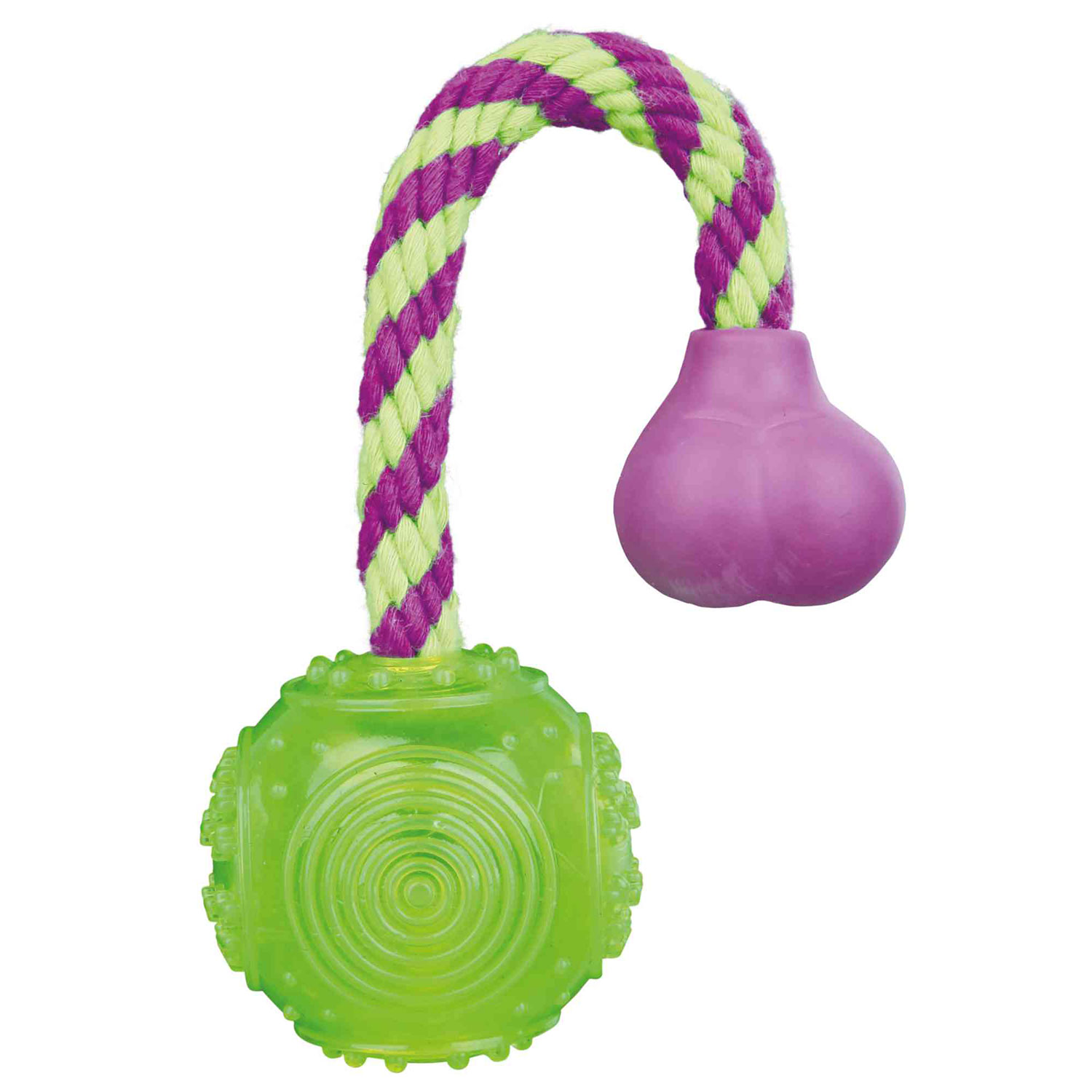 Pelota-Cuerda, Caucho Termoplástico (TPR), ø5.5 cm/23 cm