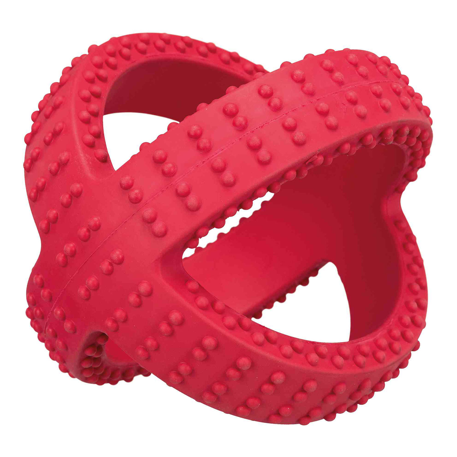 Juguete Tirador, Caucho Natural, 14 cm, Rojo