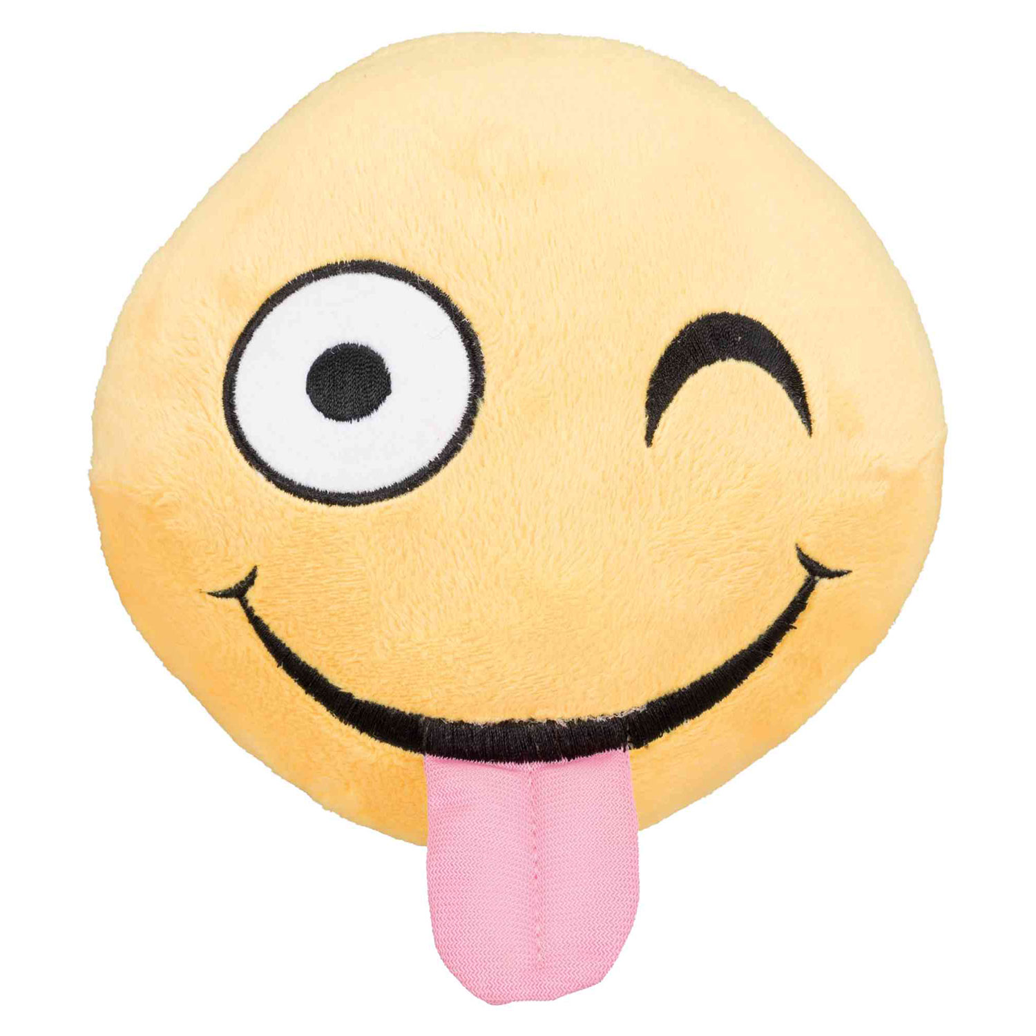 Emoticono Guiño, Peluche, ø14 cm