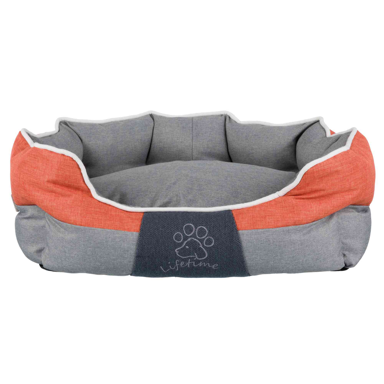 Cama Joris, 60 × 50 cm, Gris-Naranja