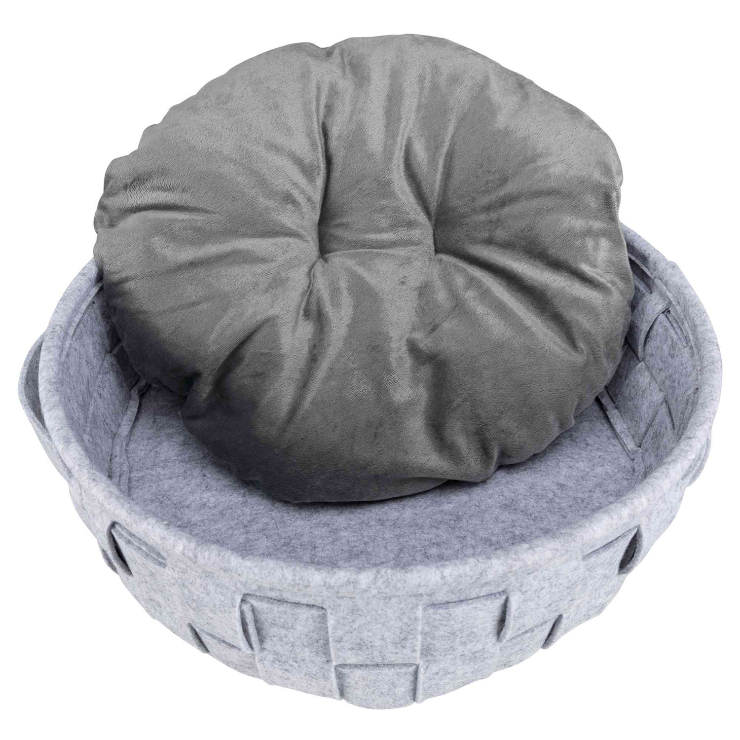 Cama Lennie, ø40 cm, Gris