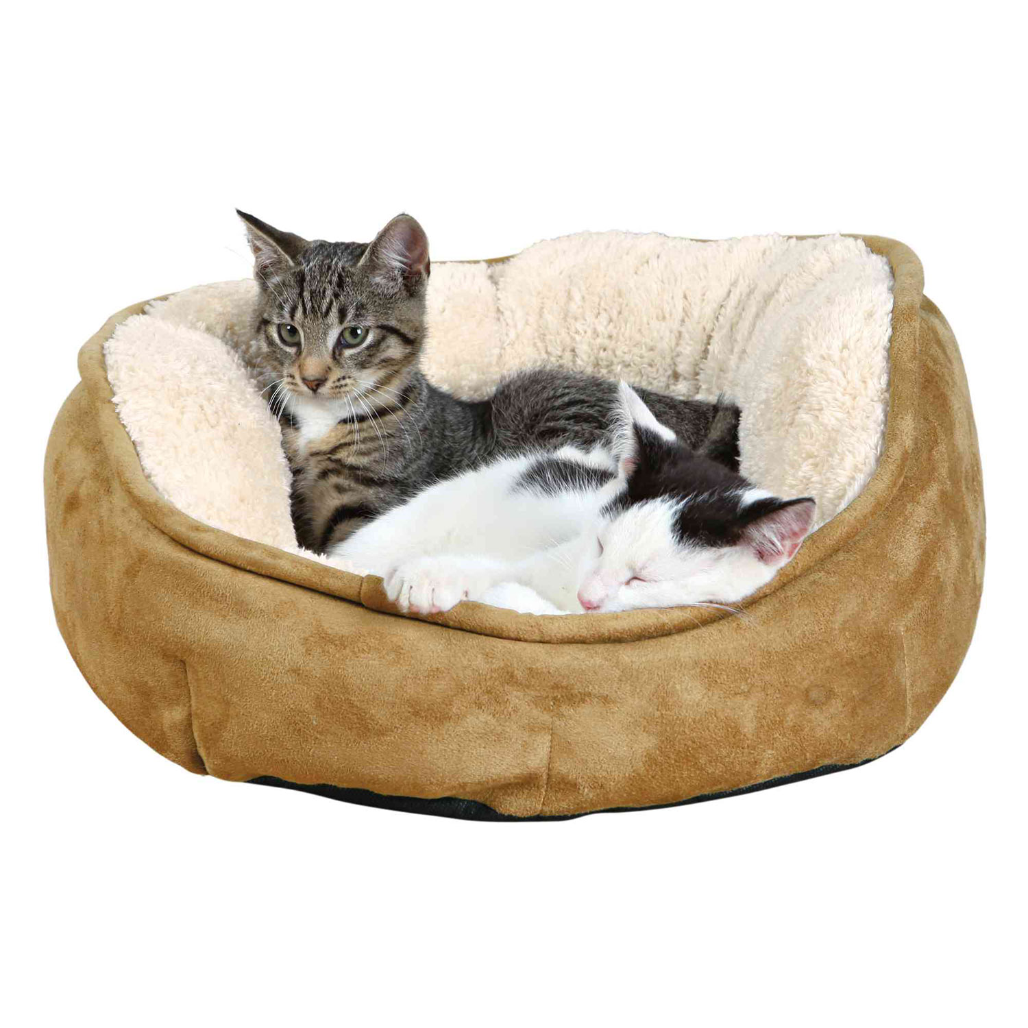 Cama Othello, ø50 cm, Marrón-Beige