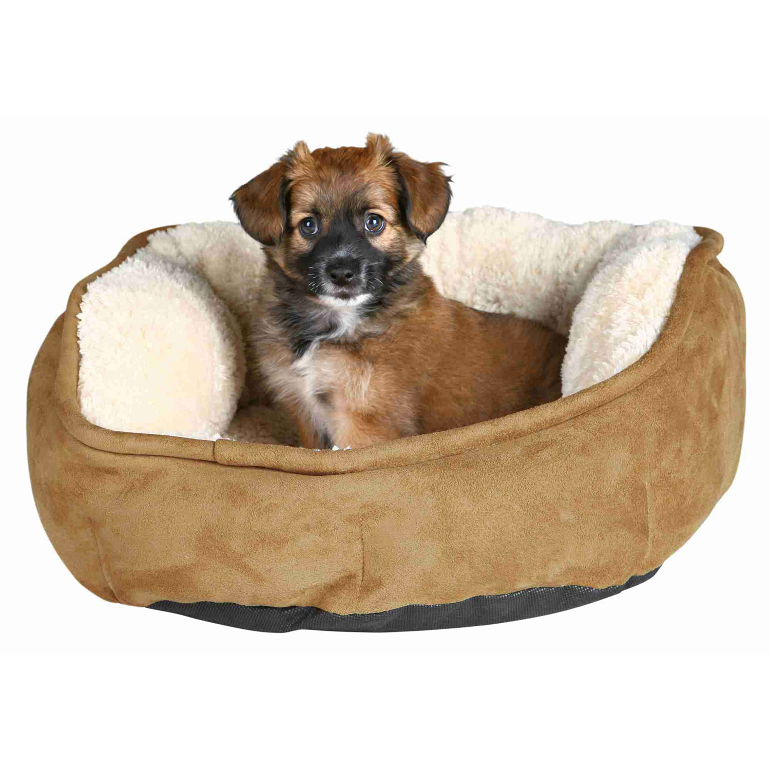 Cama Othello, ø50 cm, Marrón-Beige
