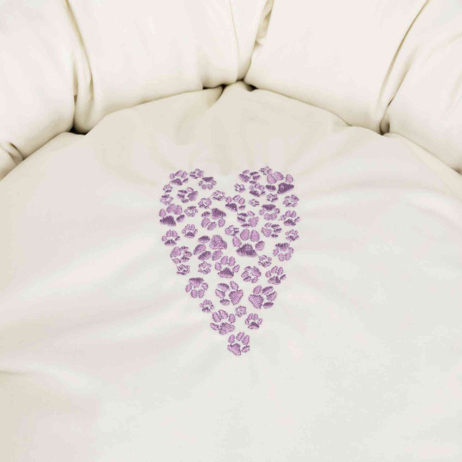 Cama Pets Home, ø50 cm, Morado-Crema