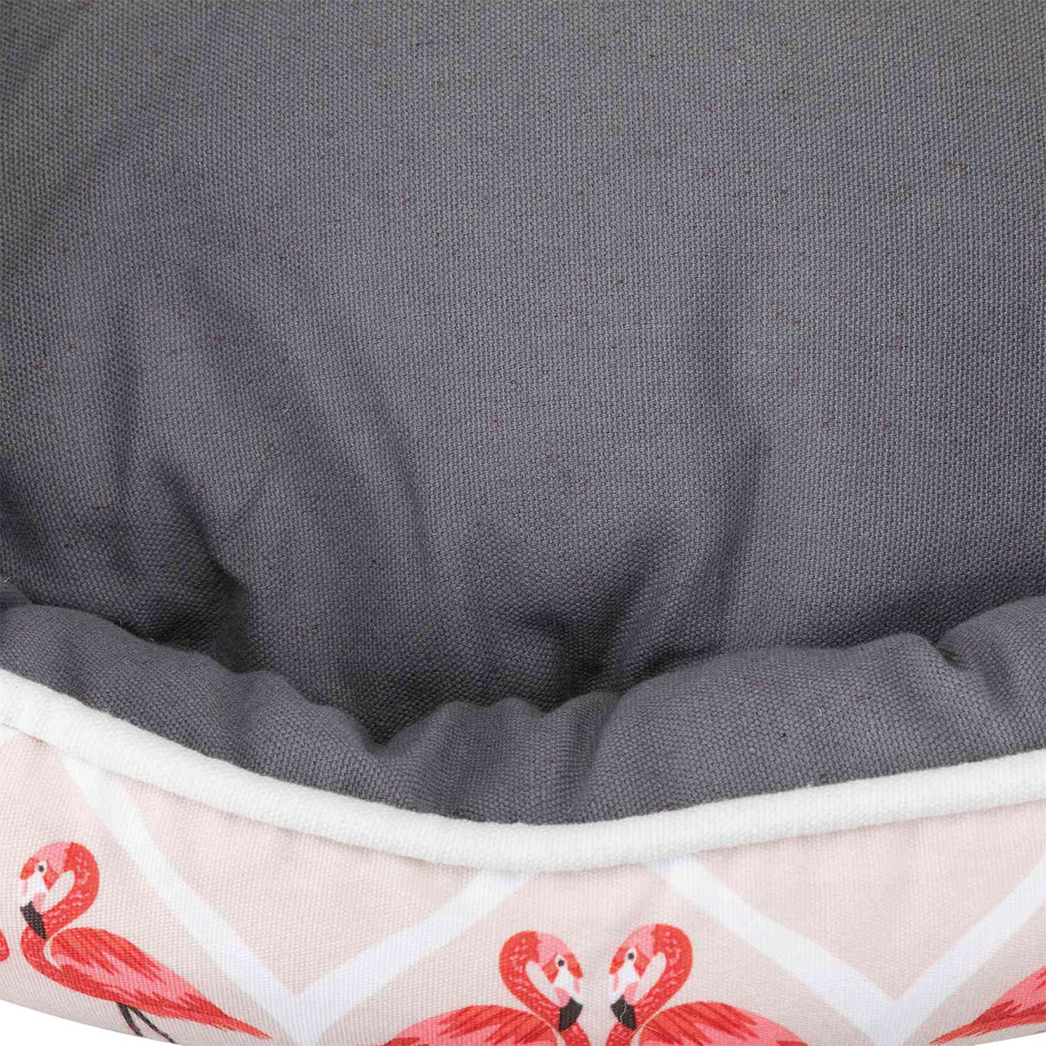 Cama Flamingo, 50 × 40 cm, Rosa-Gris-Crema